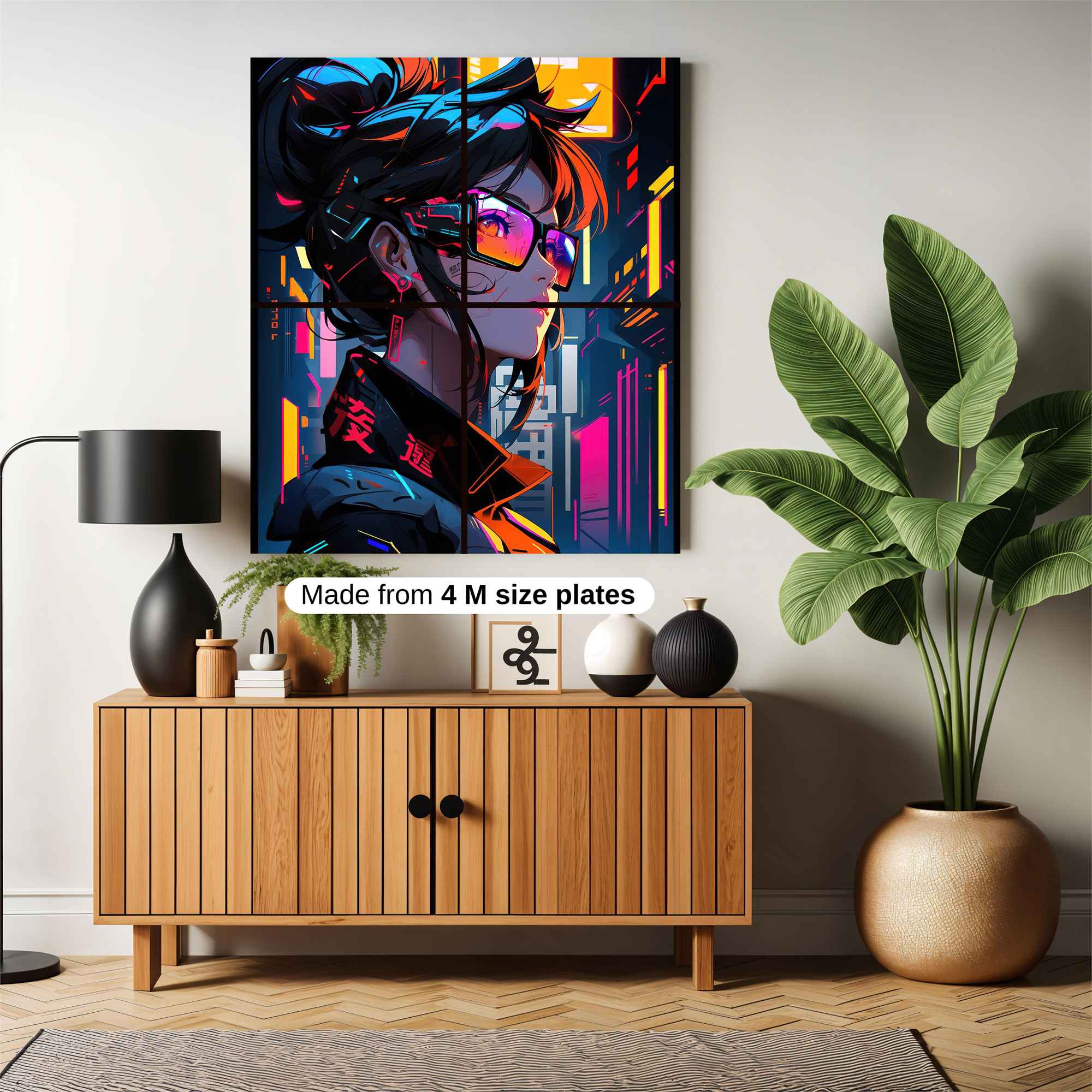 Cyberpunk Elegance Safe Wall Magnetic / M