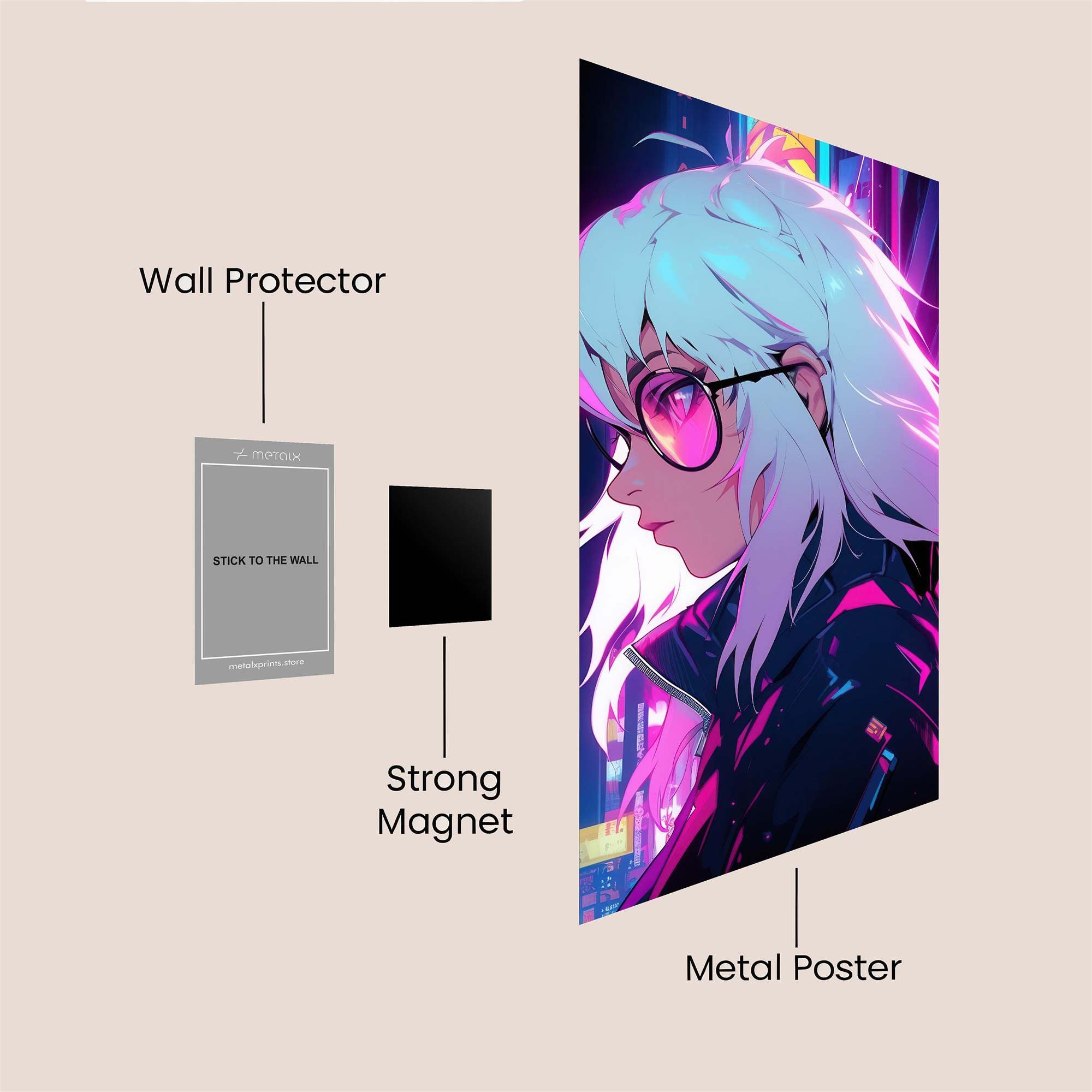 Cyber Enigma Safe Wall Magnetic / M