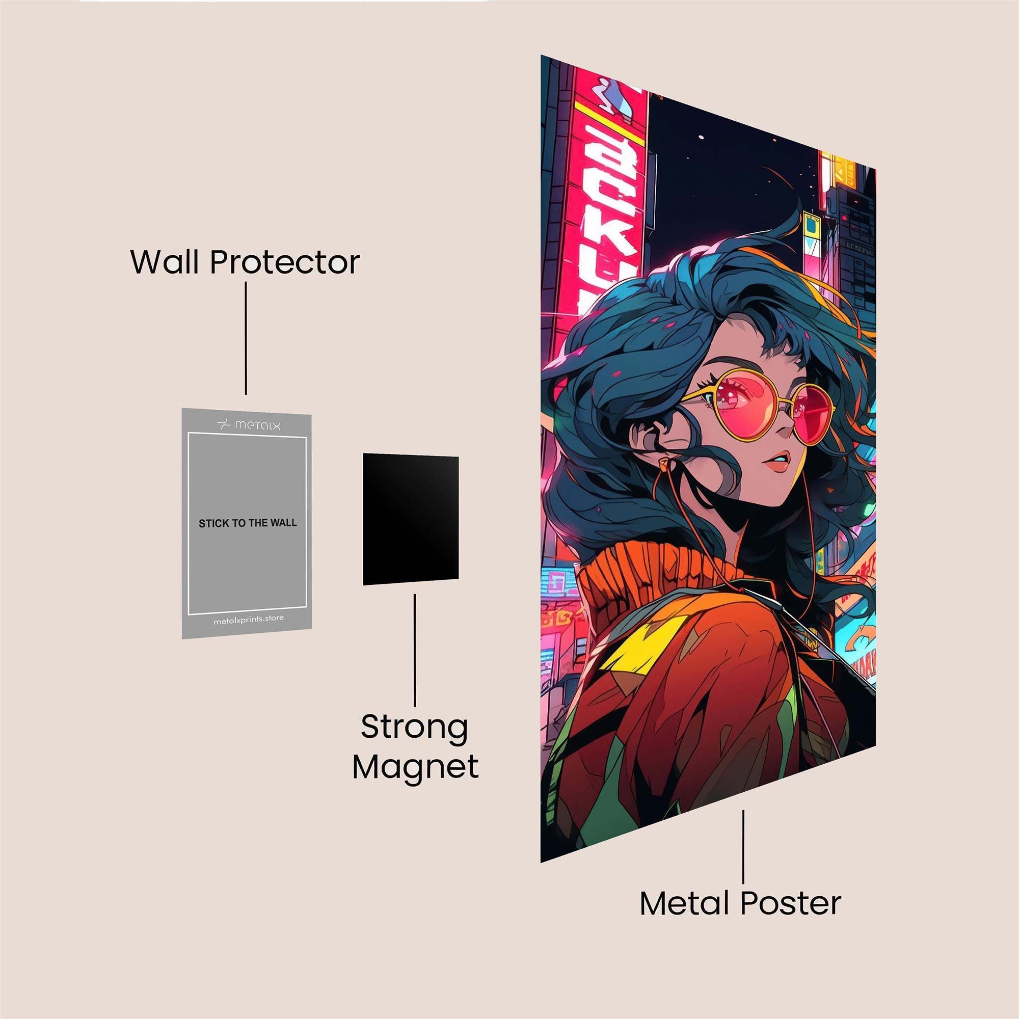 Cyberpunk Dream Safe Wall Magnetic / M