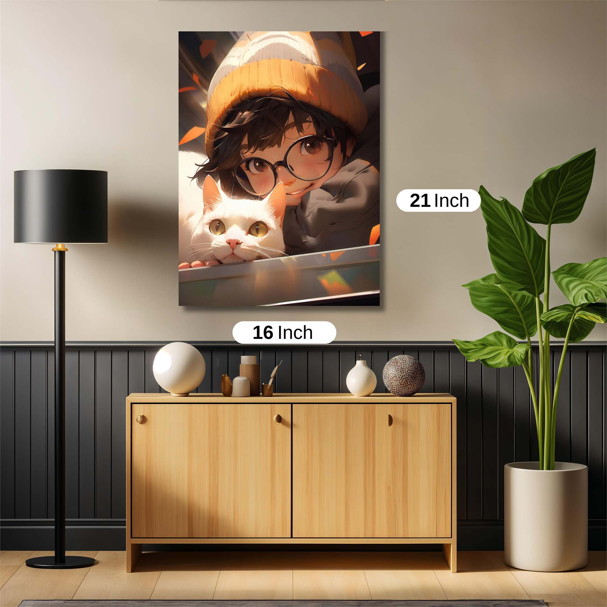 Cat Cozy Safe Wall Magnetic / M