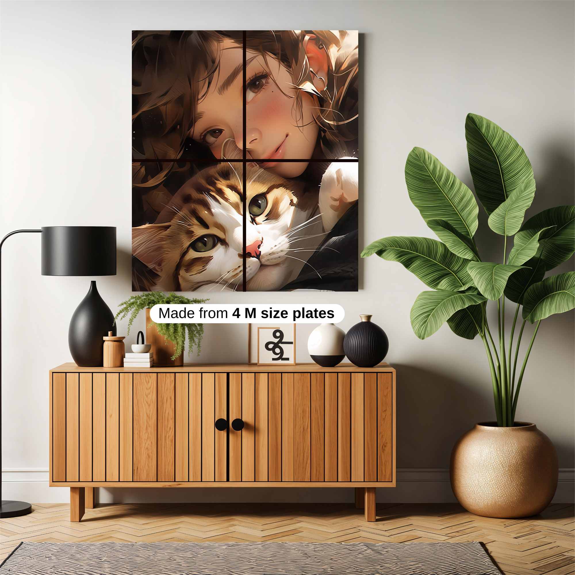 Feline Serenity Safe Wall Magnetic / M