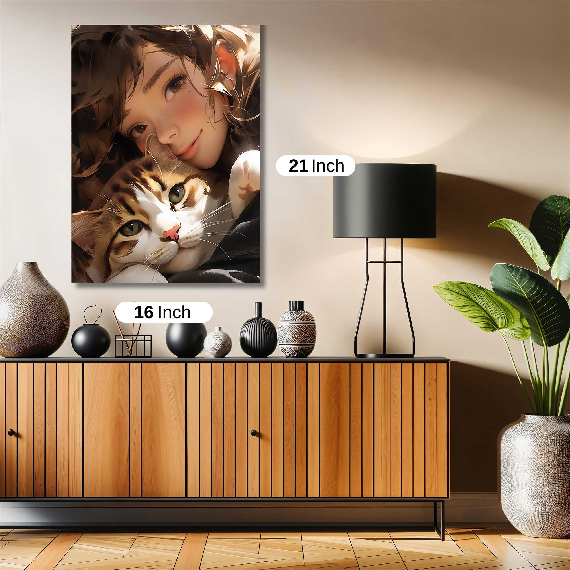 Feline Serenity Safe Wall Magnetic / M