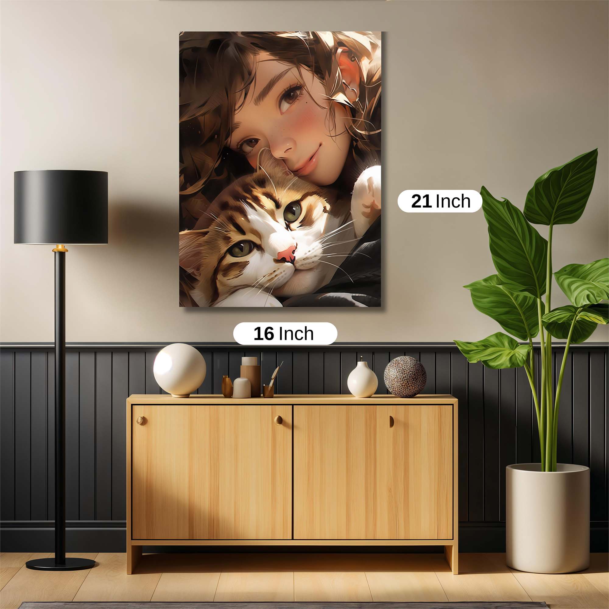 Feline Serenity Safe Wall Magnetic / M