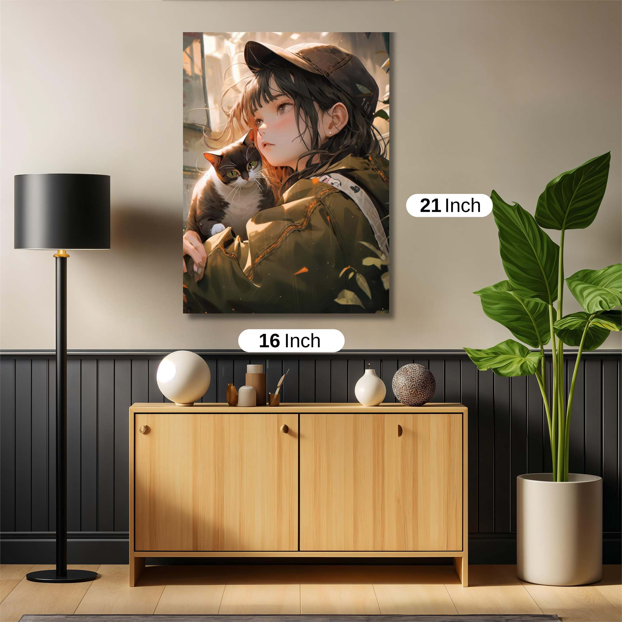 Cat Serenity Safe Wall Magnetic / M