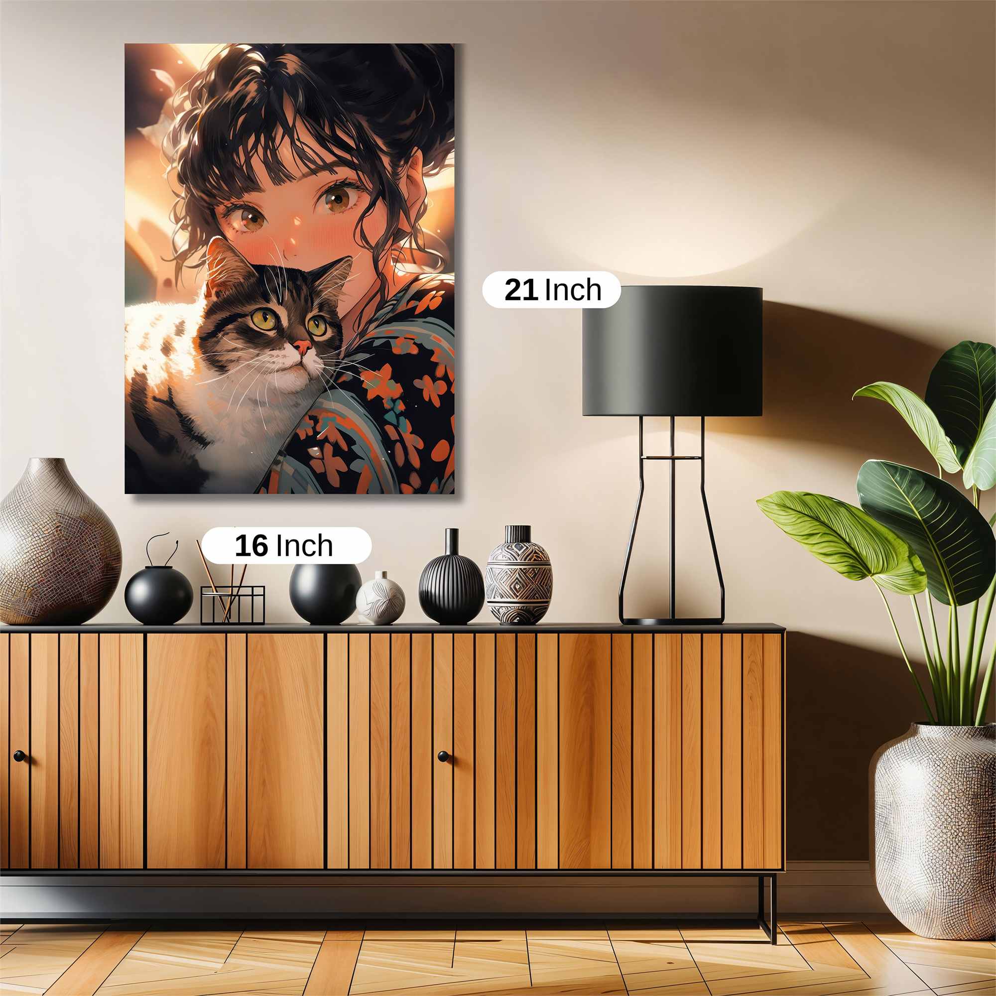 Cat Serenity Safe Wall Magnetic / M