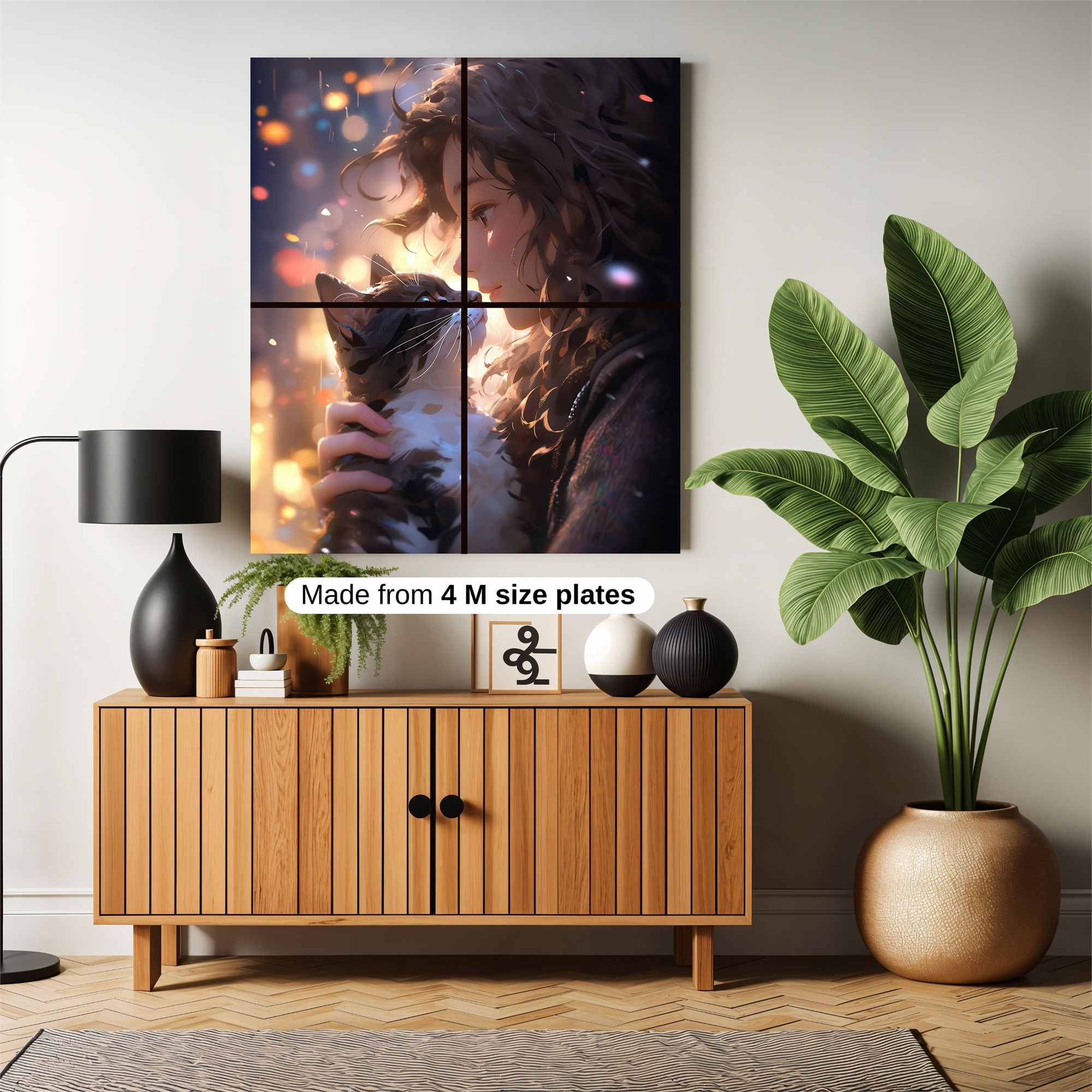 Feline Serenity Safe Wall Magnetic / M