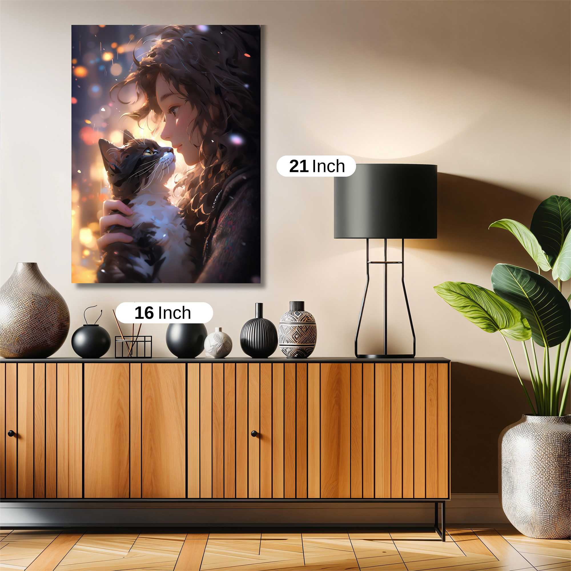 Feline Serenity Safe Wall Magnetic / M