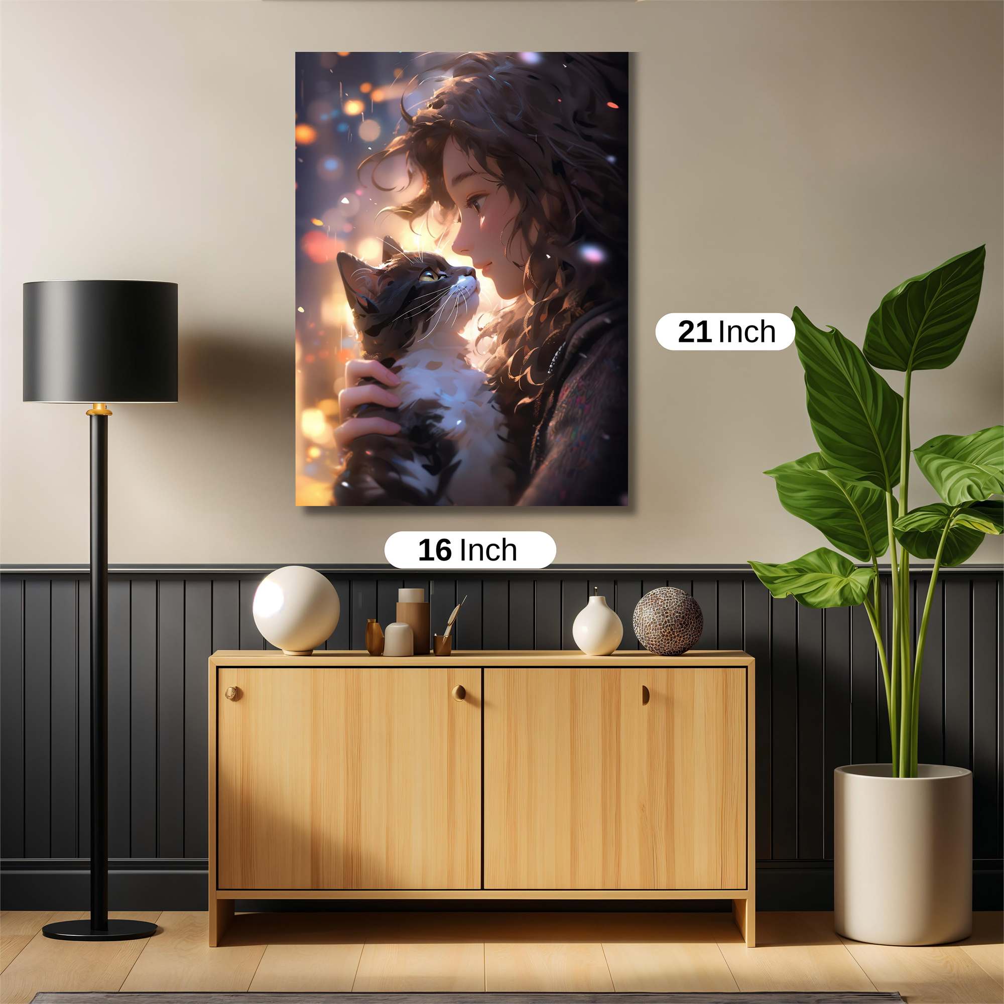 Feline Serenity Safe Wall Magnetic / M