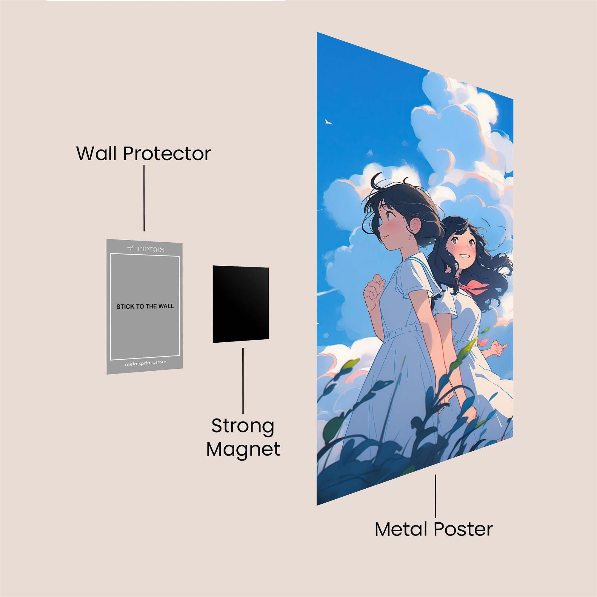 Sisters Serene Safe Wall Magnetic / M