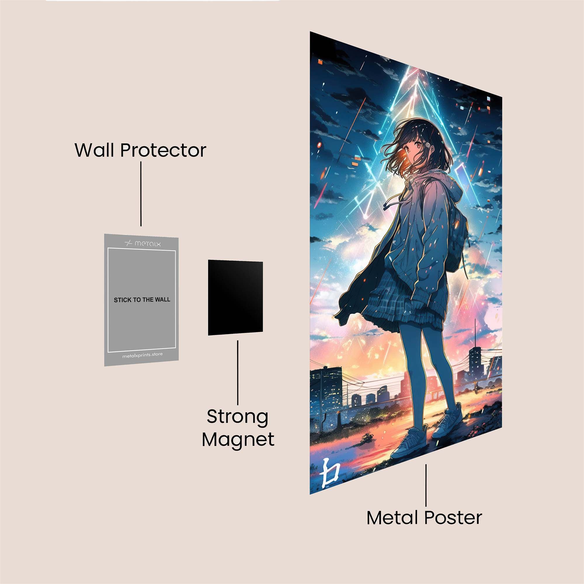 Aurora Wanderer Safe Wall Magnetic / M