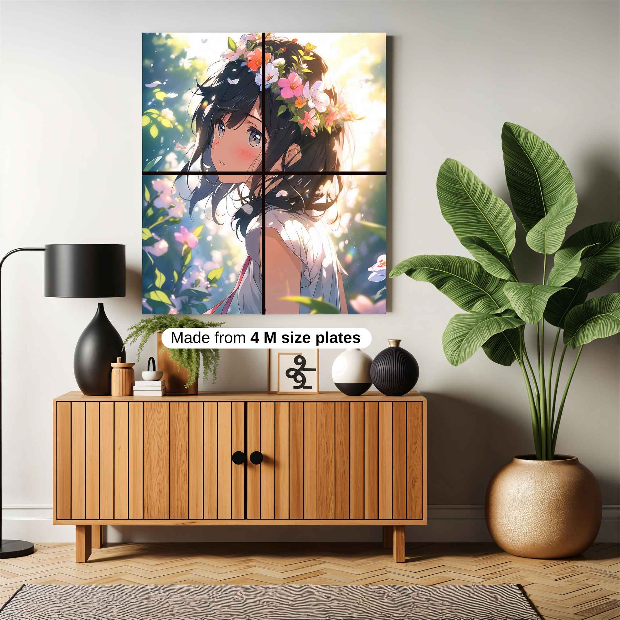 Floral Serenity Safe Wall Magnetic / M