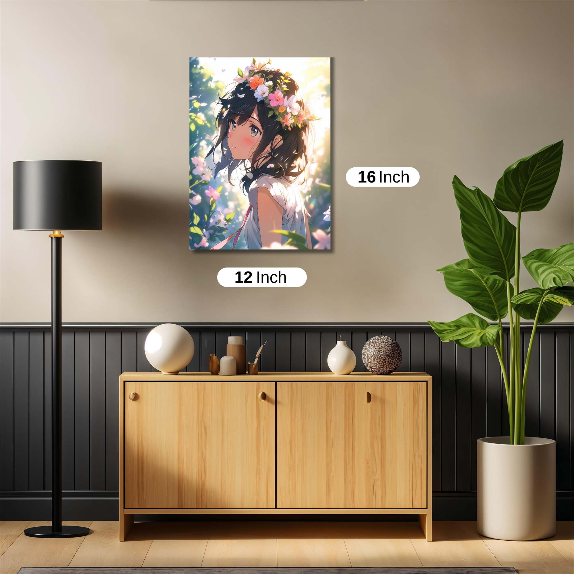 Floral Serenity Safe Wall Magnetic / M