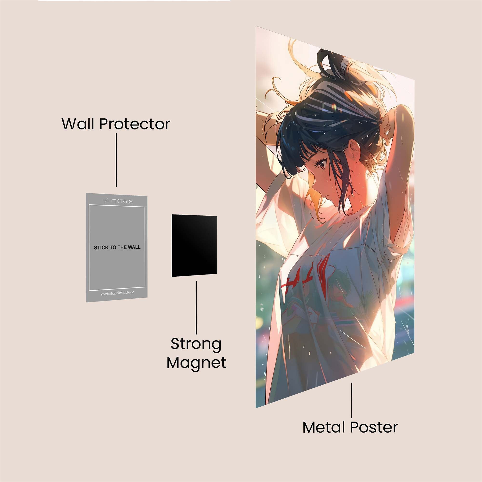 Rain Serenity Safe Wall Magnetic / M