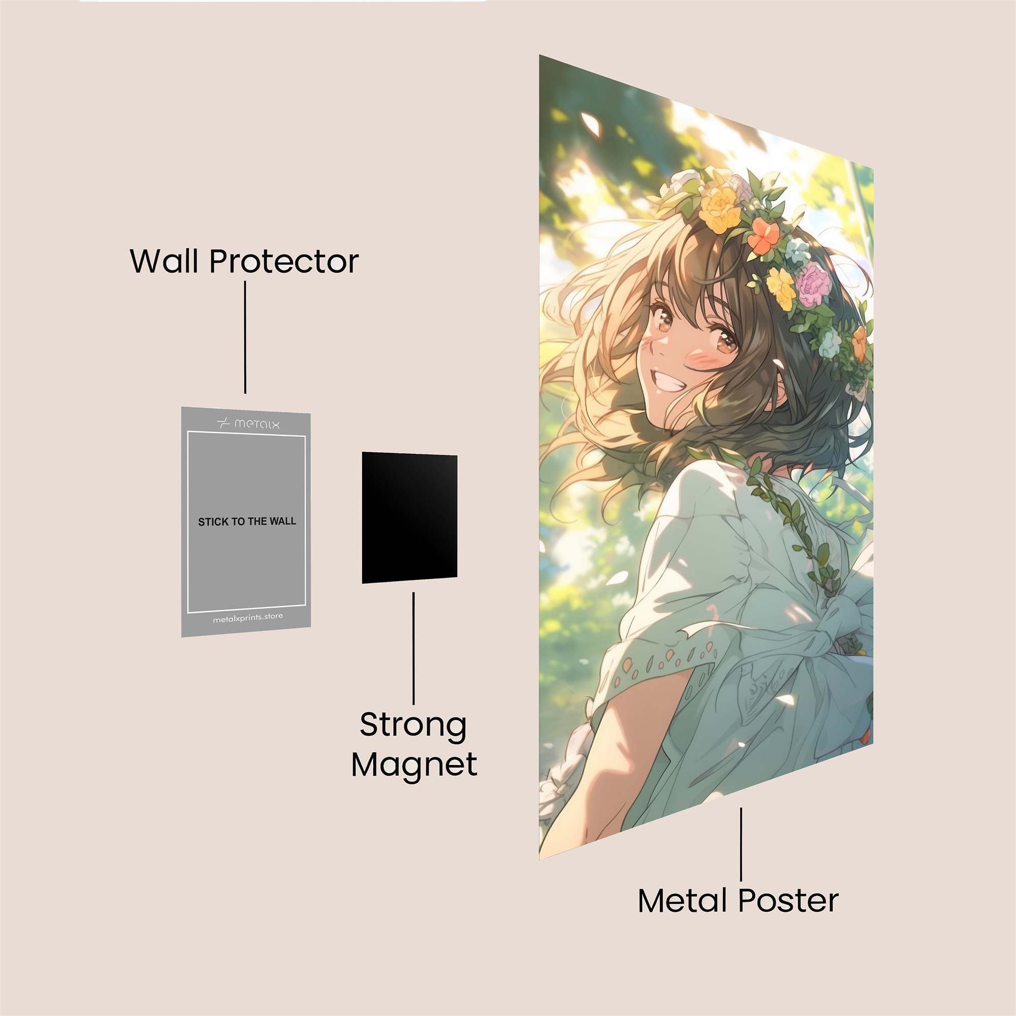 Floral Bliss Safe Wall Magnetic / M