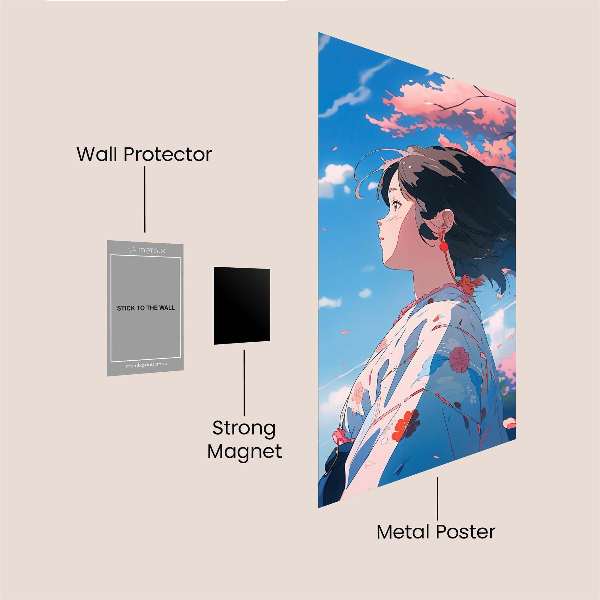 Blossom Serenity Safe Wall Magnetic / M