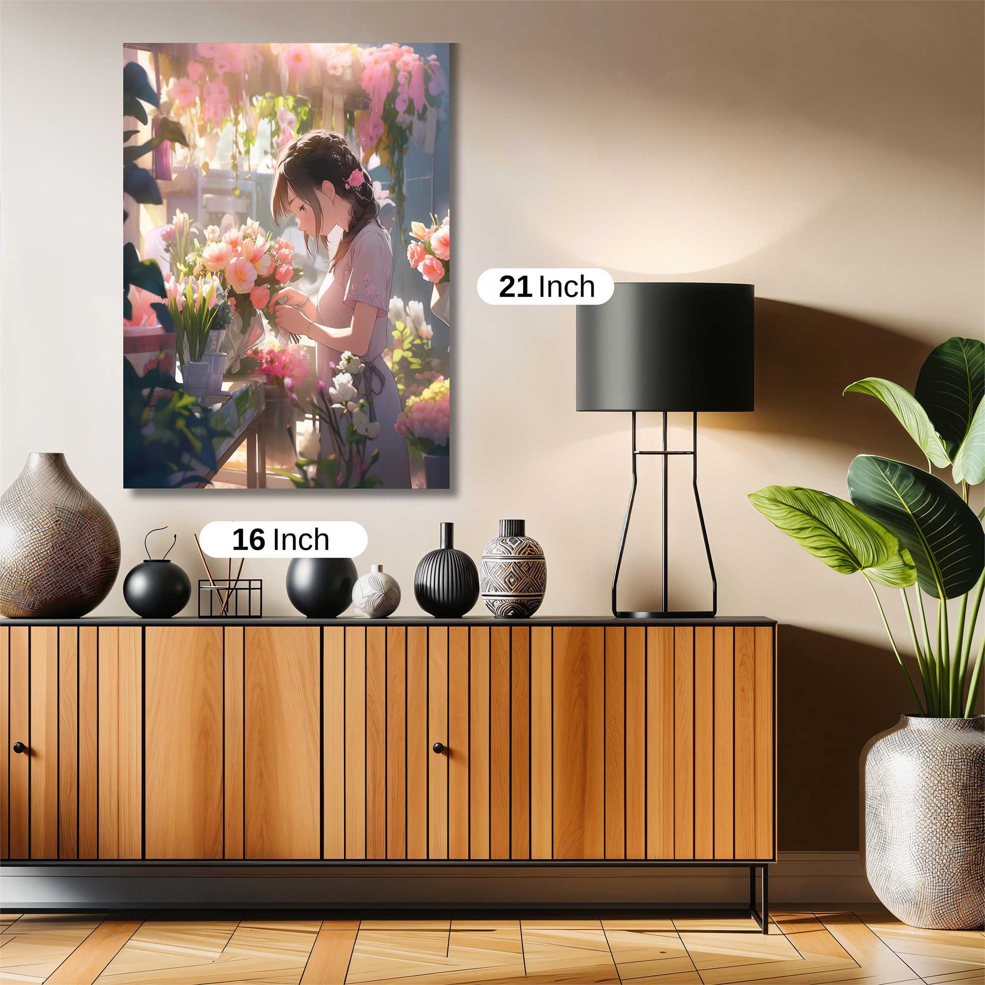Floral Serenity Safe Wall Magnetic / M