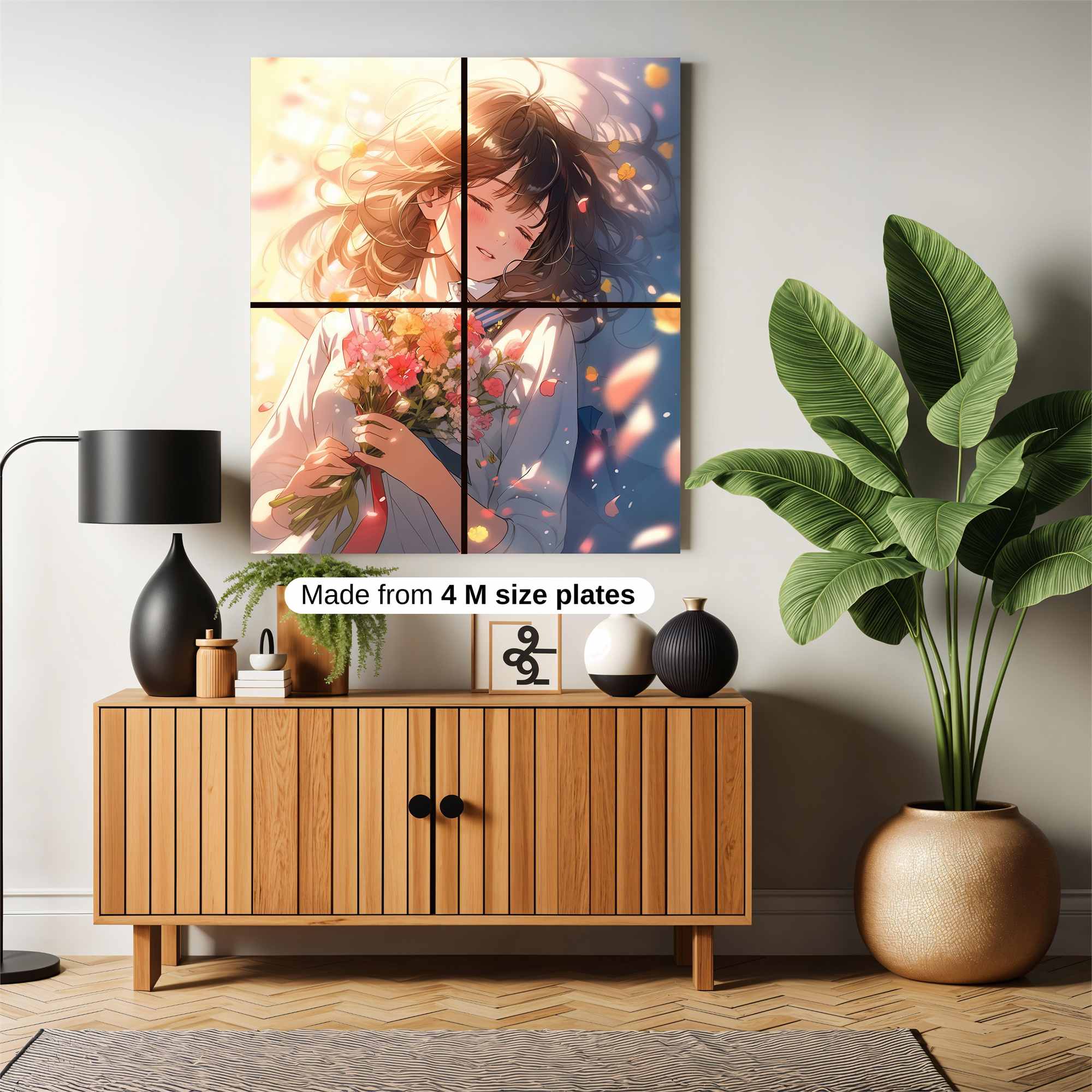 Floral Serenity Safe Wall Magnetic / M