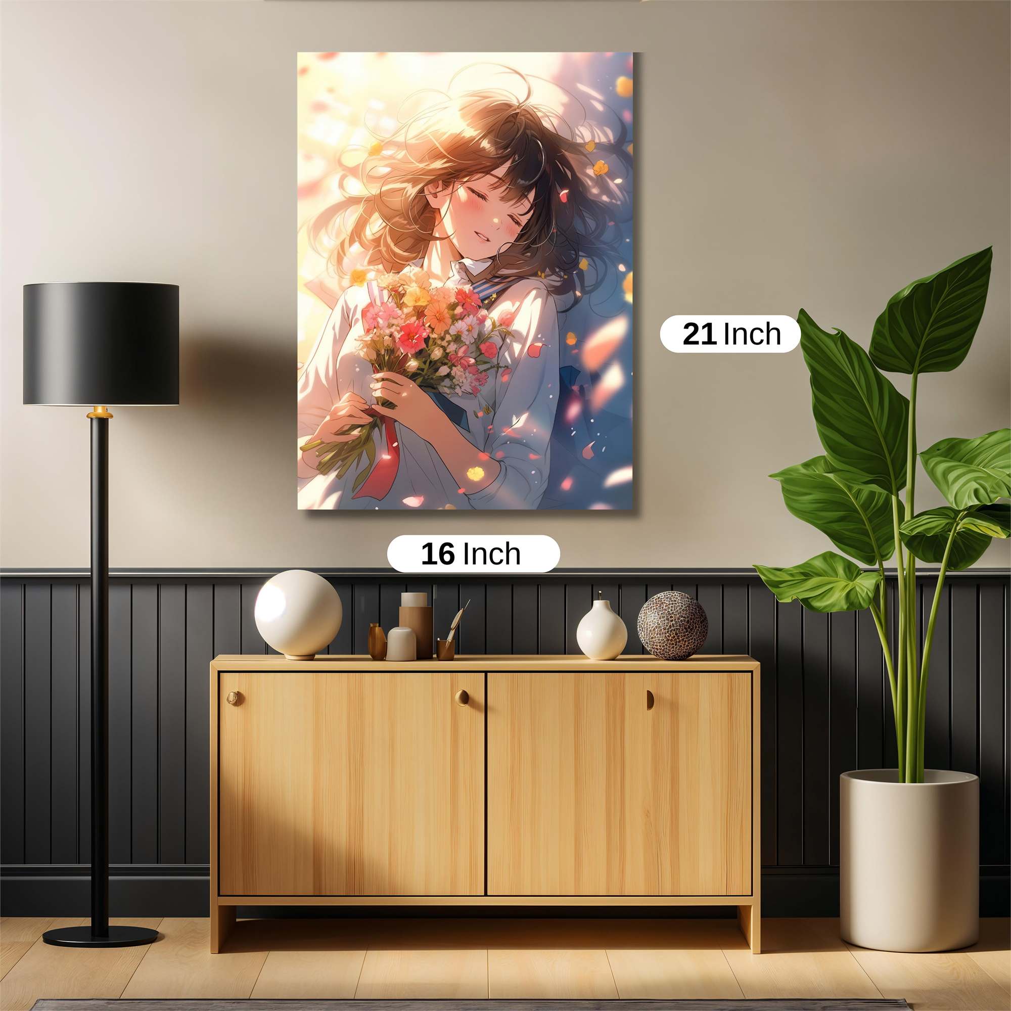 Floral Serenity Safe Wall Magnetic / M