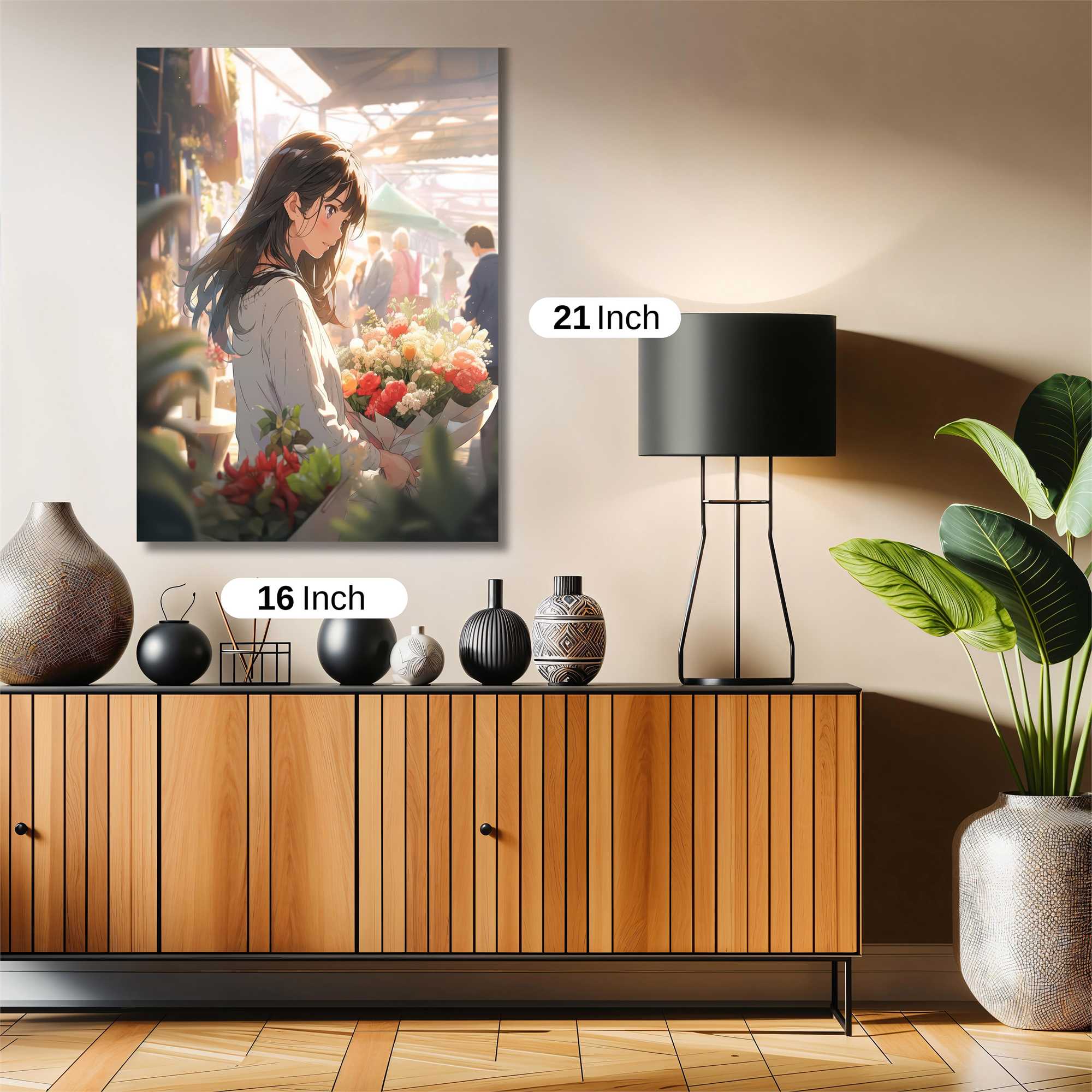 Floral Serenity Safe Wall Magnetic / M