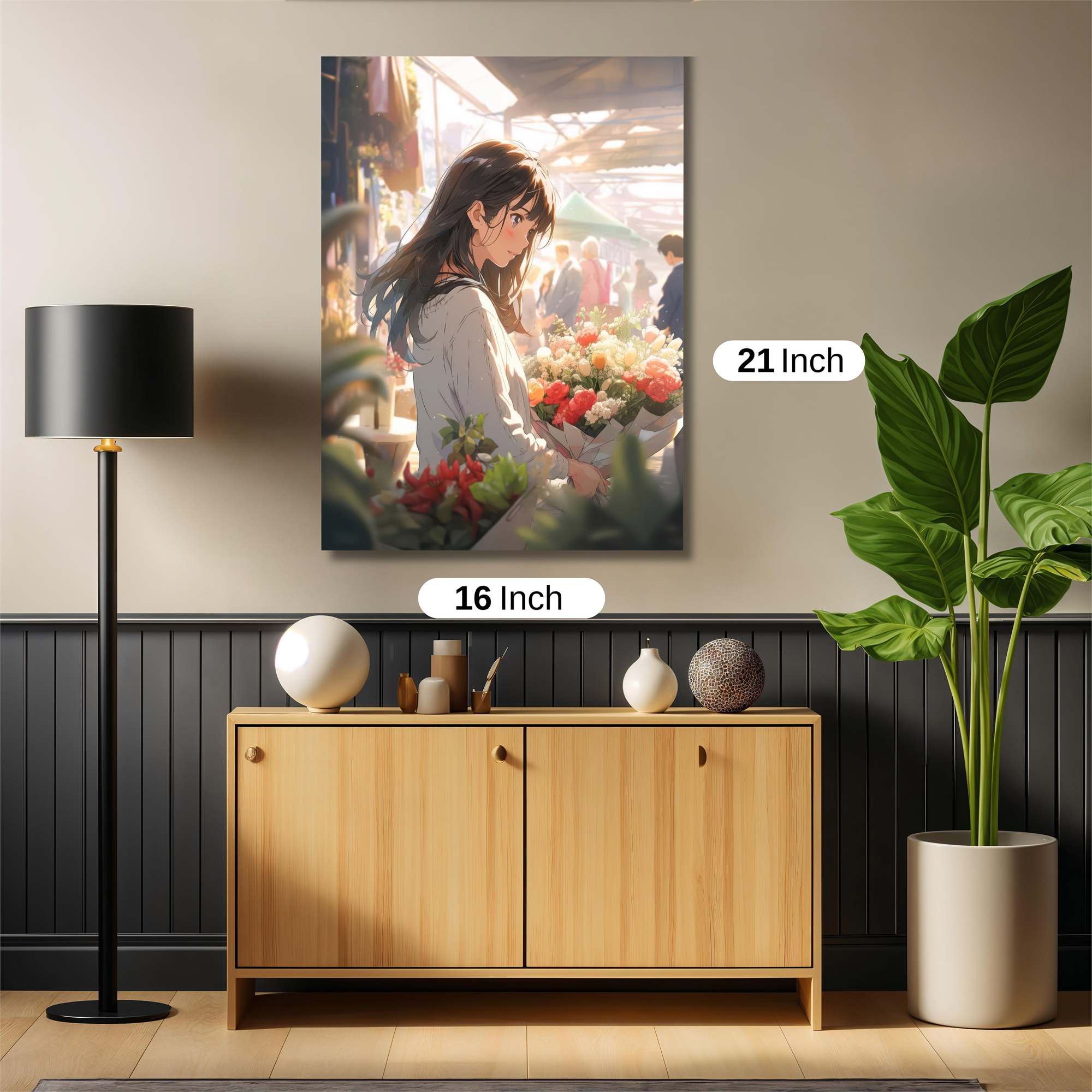 Floral Serenity Safe Wall Magnetic / M