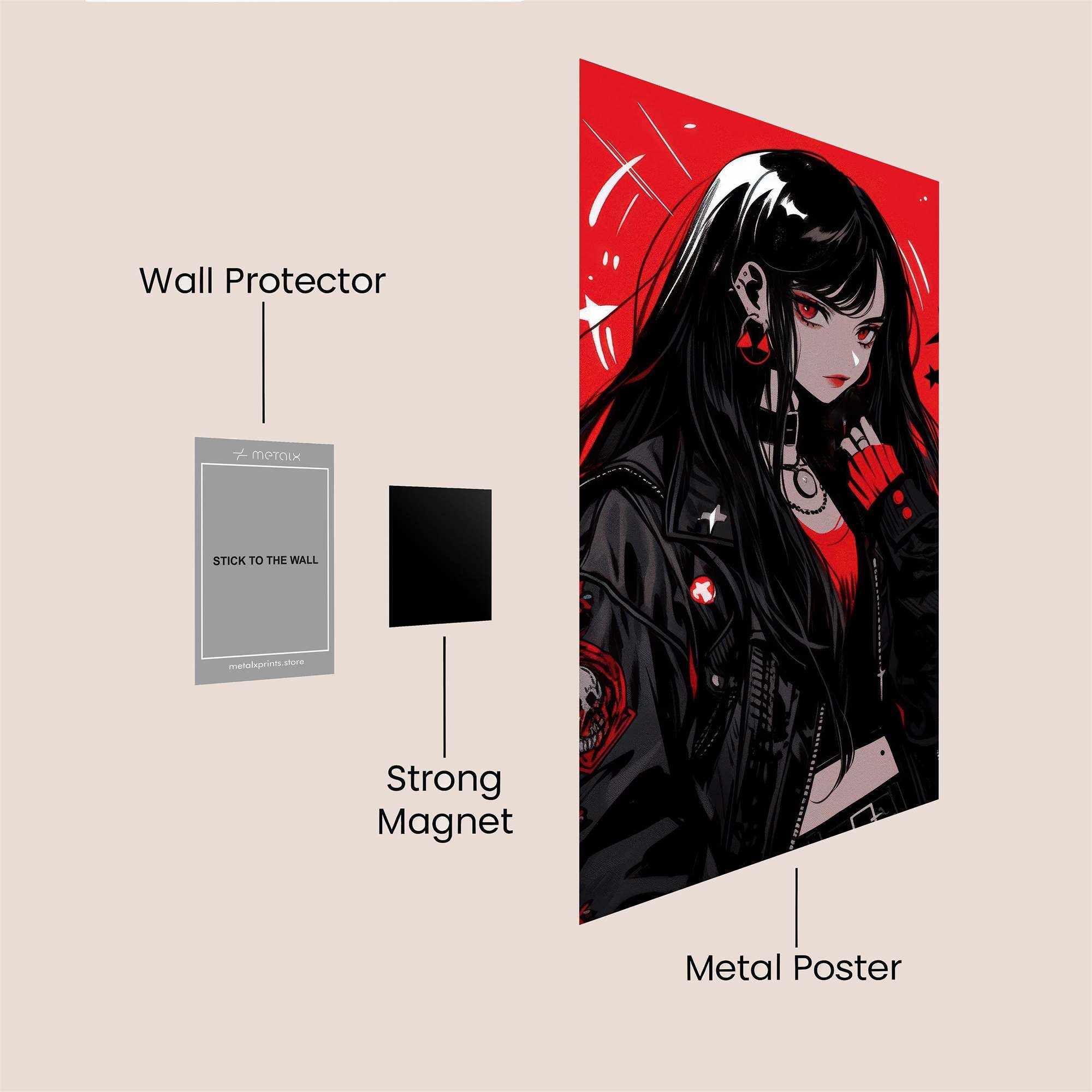 Gothic Elegance Safe Wall Magnetic / M