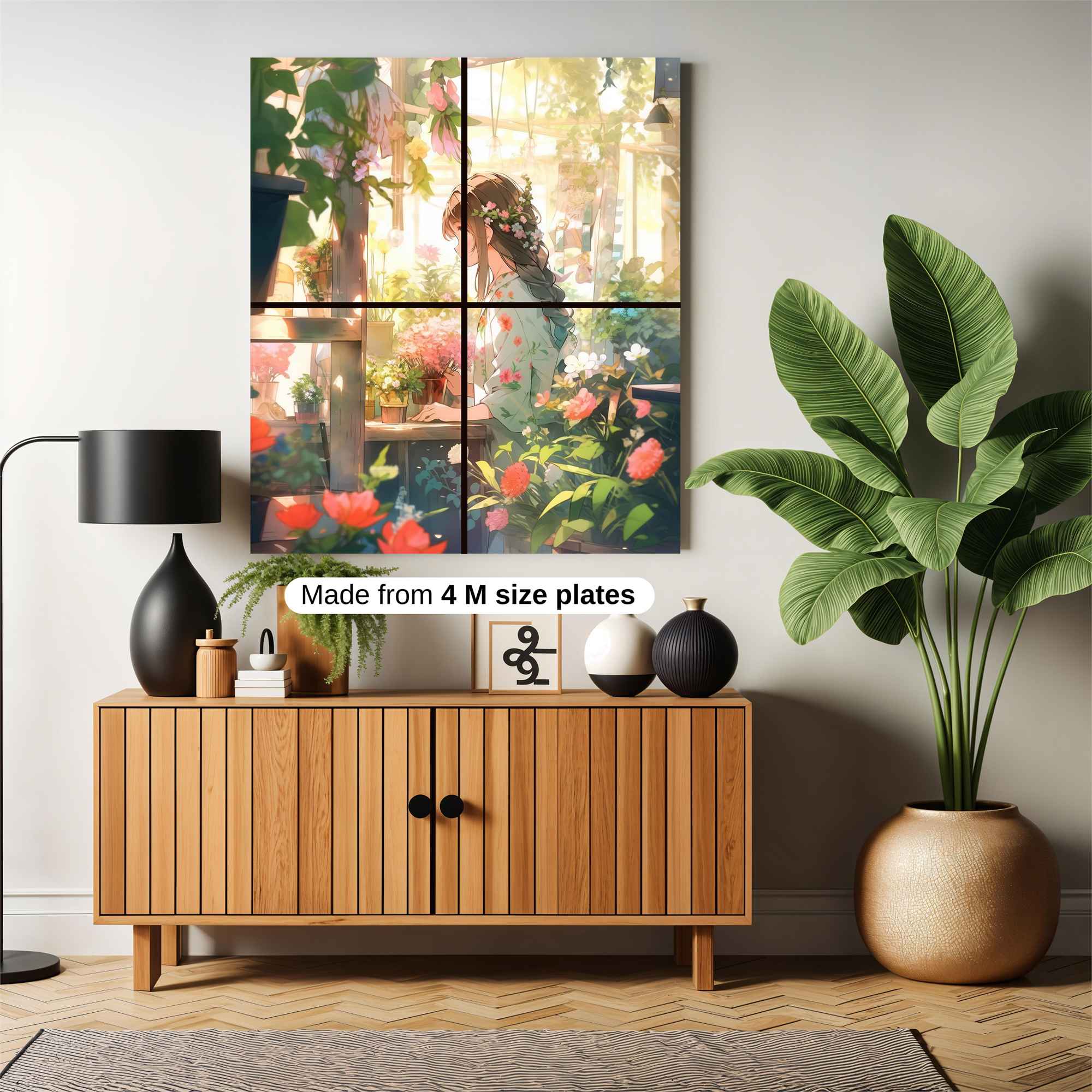 Floral Serenity Safe Wall Magnetic / M