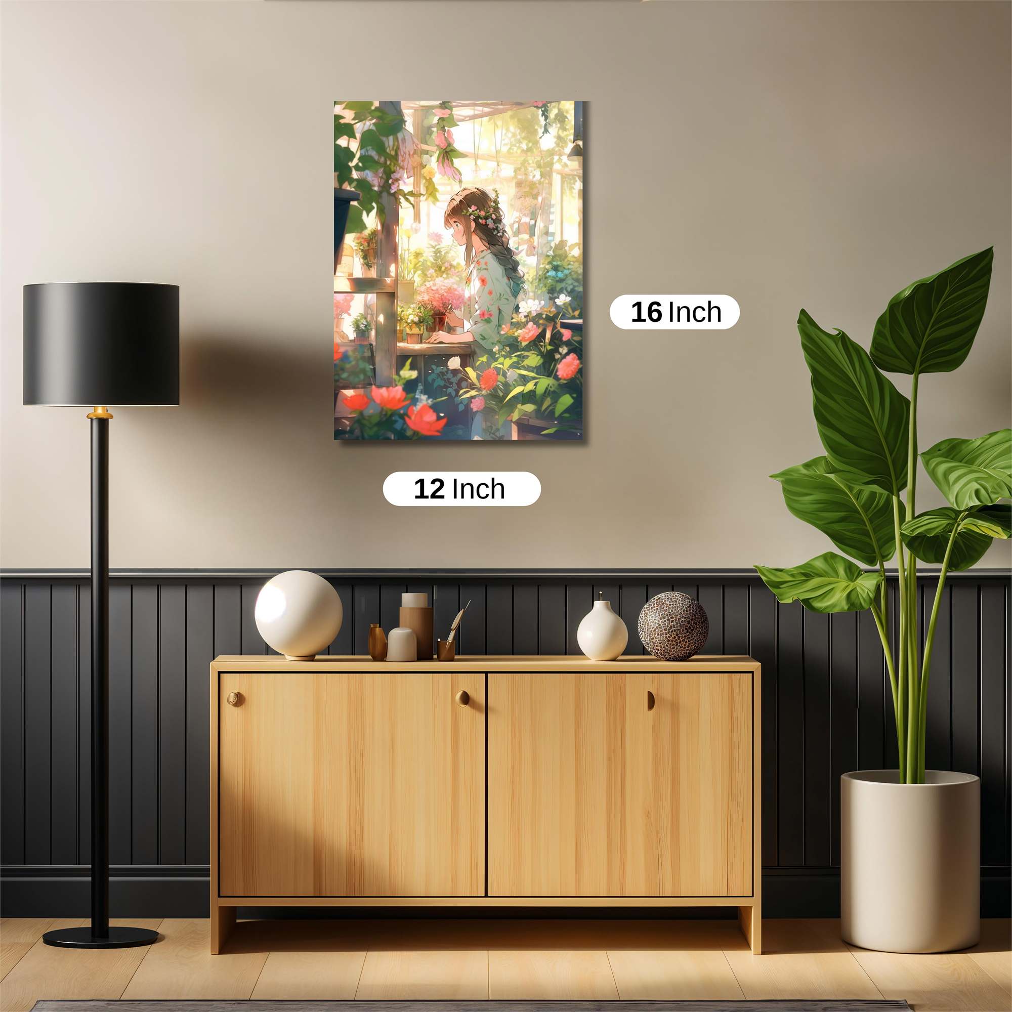 Floral Serenity Safe Wall Magnetic / M