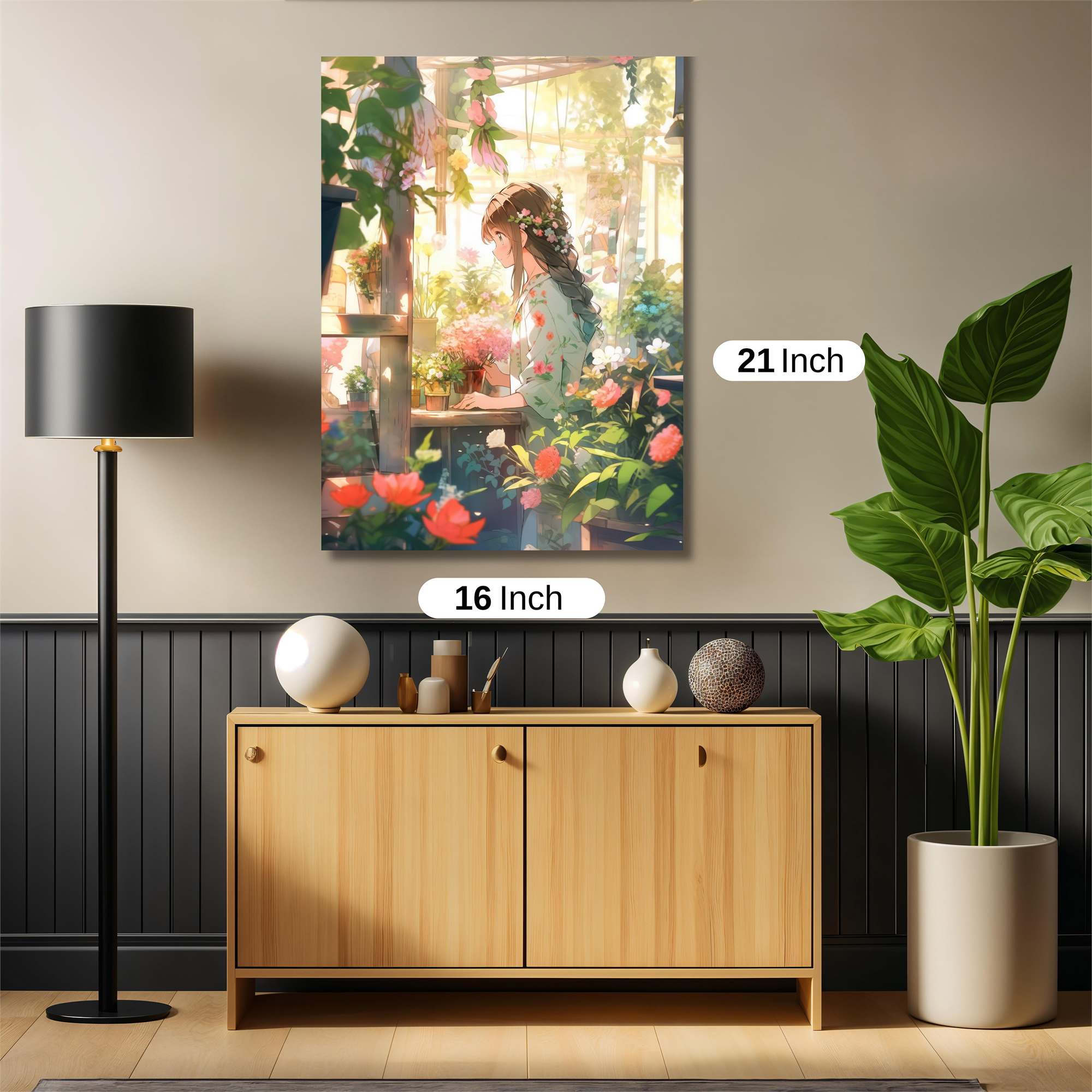 Floral Serenity Safe Wall Magnetic / M