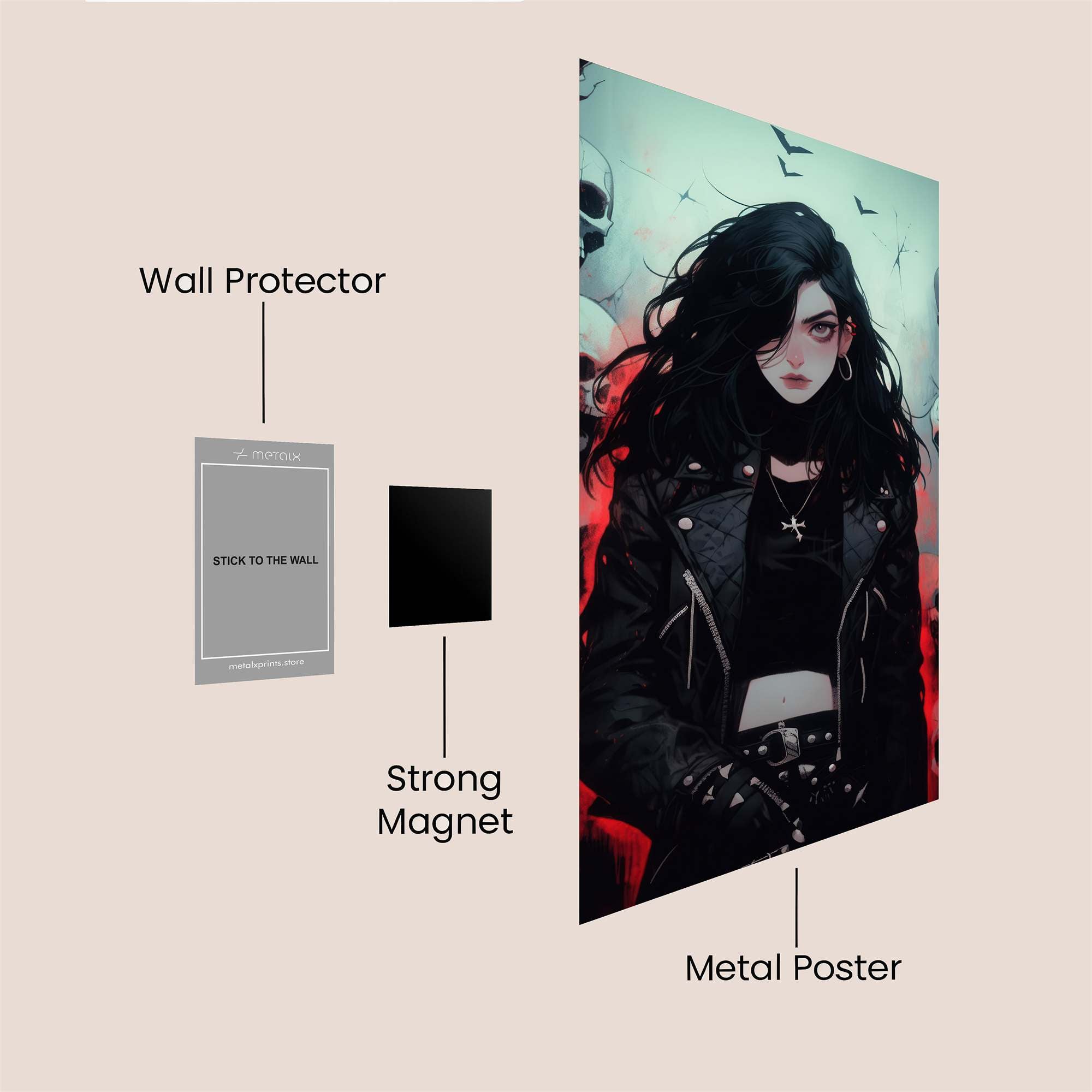 Gothic Enigma Safe Wall Magnetic / M