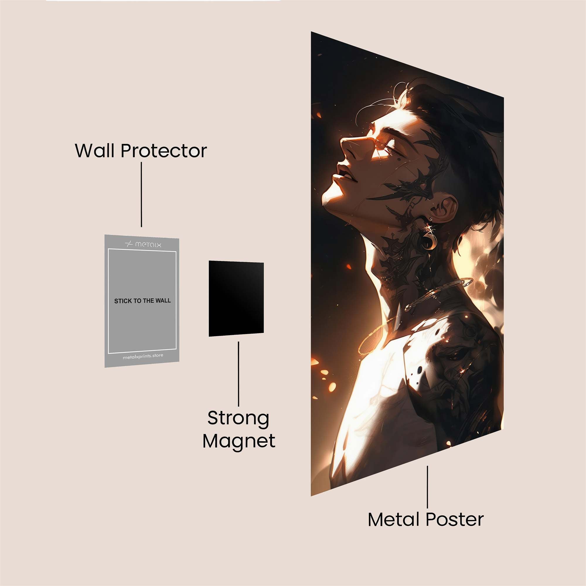 Rebel Glow Safe Wall Magnetic / M