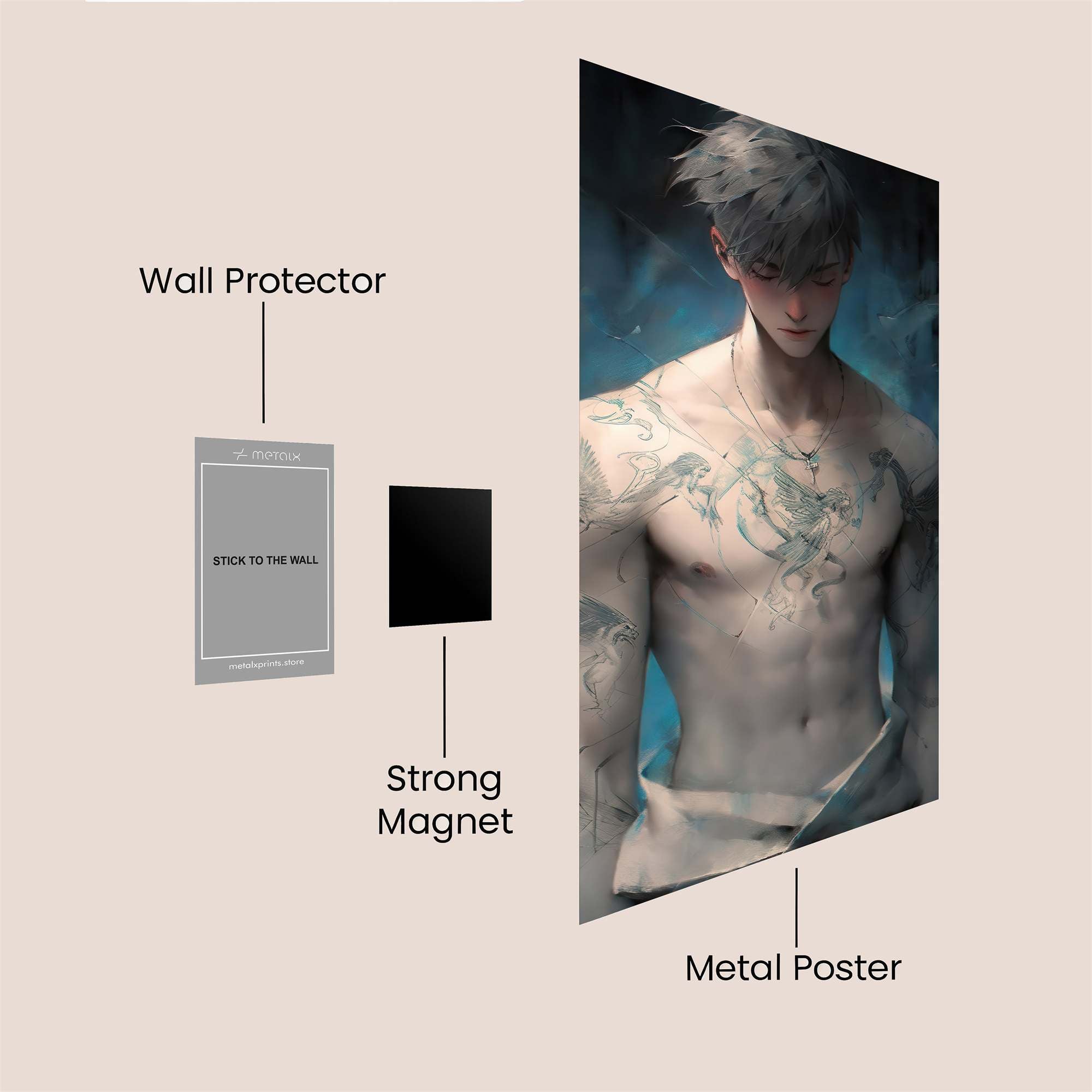 Dragon Melancholy Safe Wall Magnetic / M