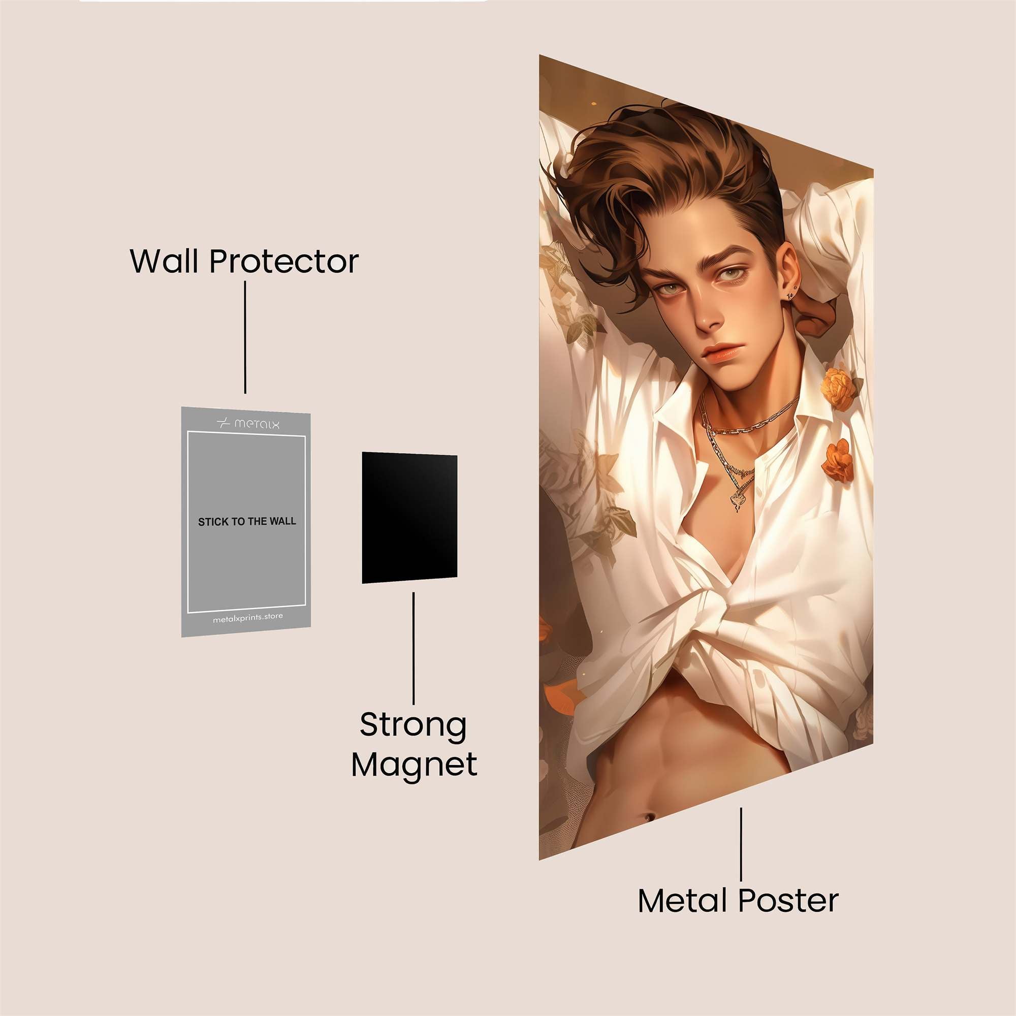 Floral Enigma Safe Wall Magnetic / M