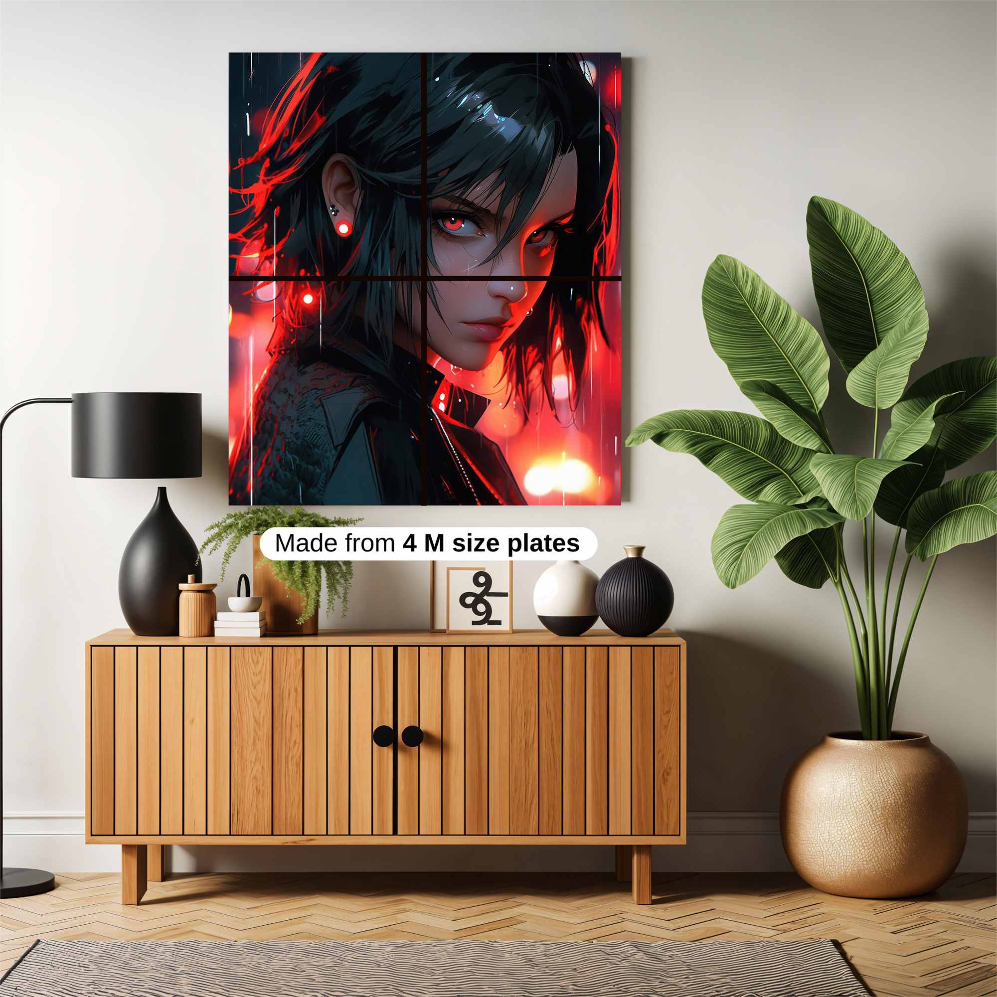 Cyberpunk Elegance Safe Wall Magnetic / M