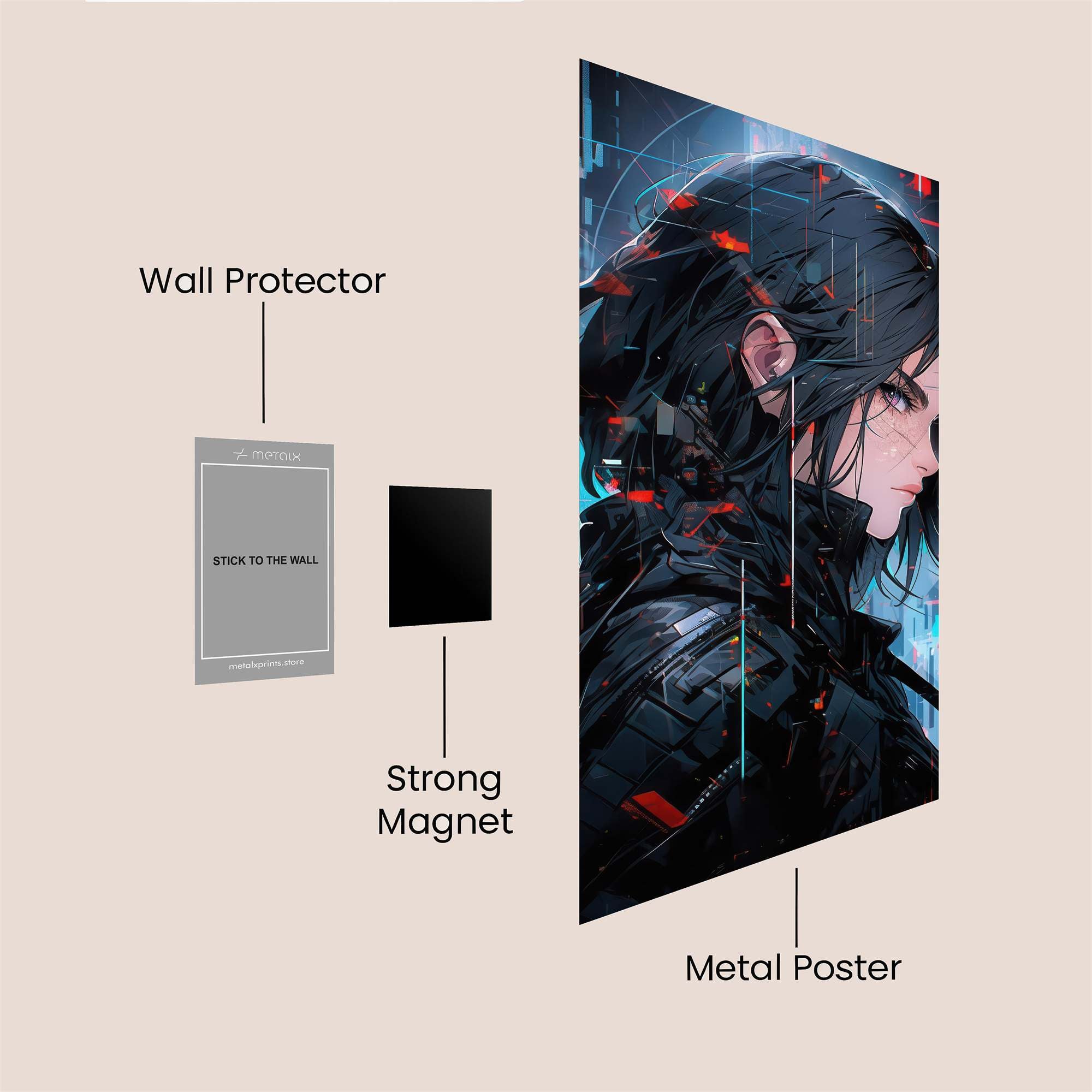 Cyber Enigma Safe Wall Magnetic / M