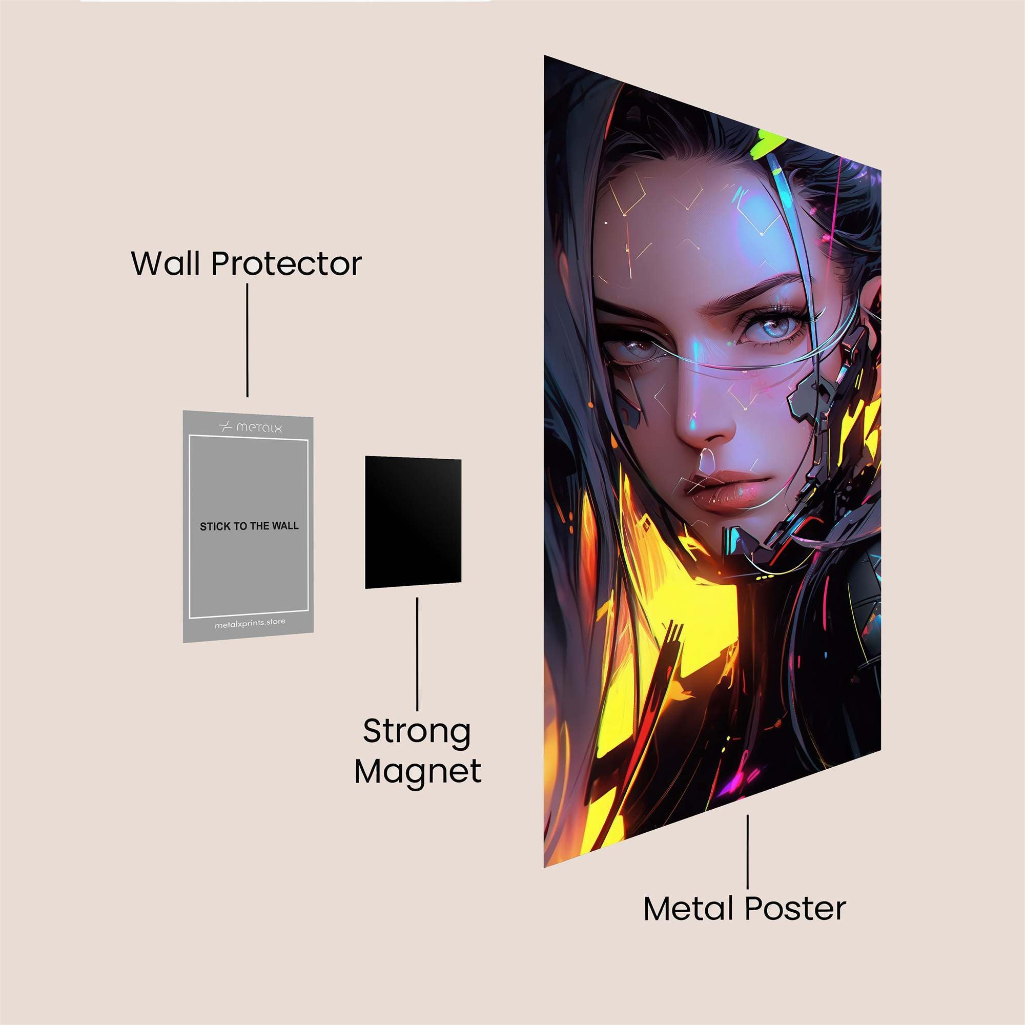 Cyber Enigma Safe Wall Magnetic / M