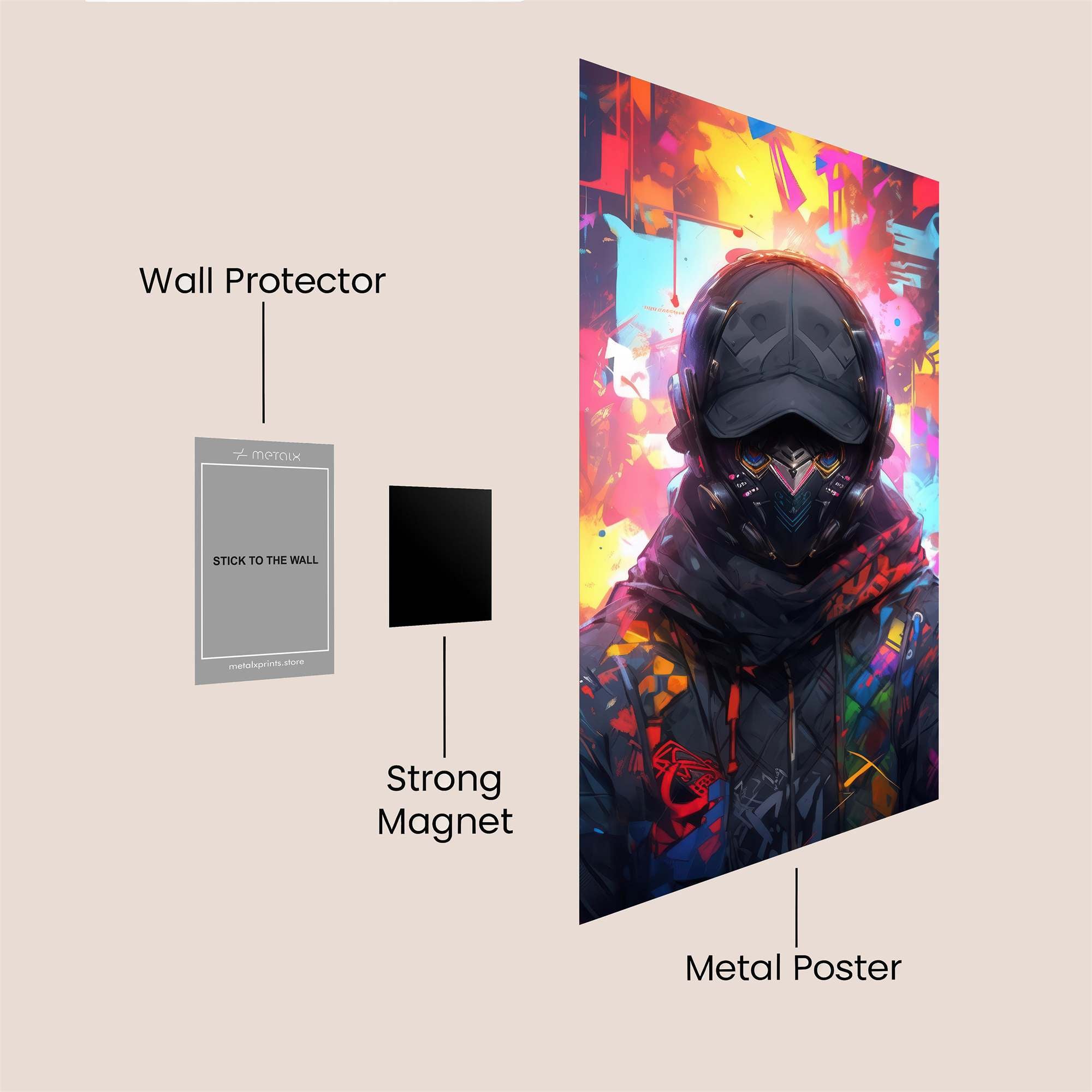 Cyberpunk Dream Safe Wall Magnetic / M