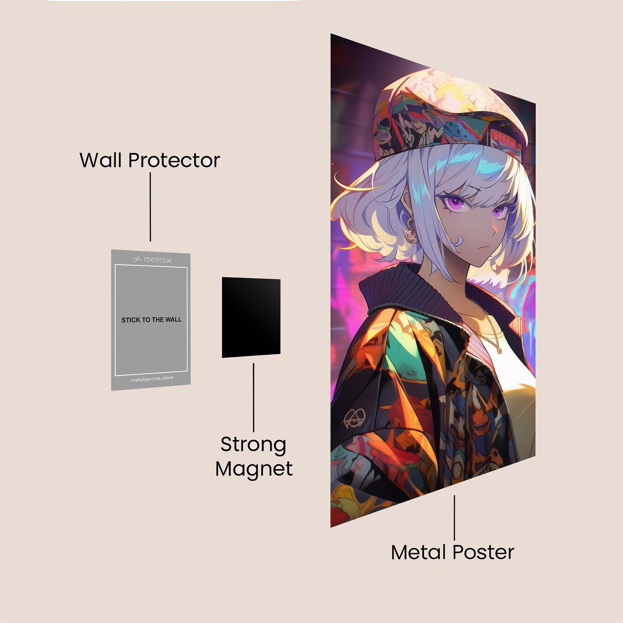 Neon Rebel Safe Wall Magnetic / M