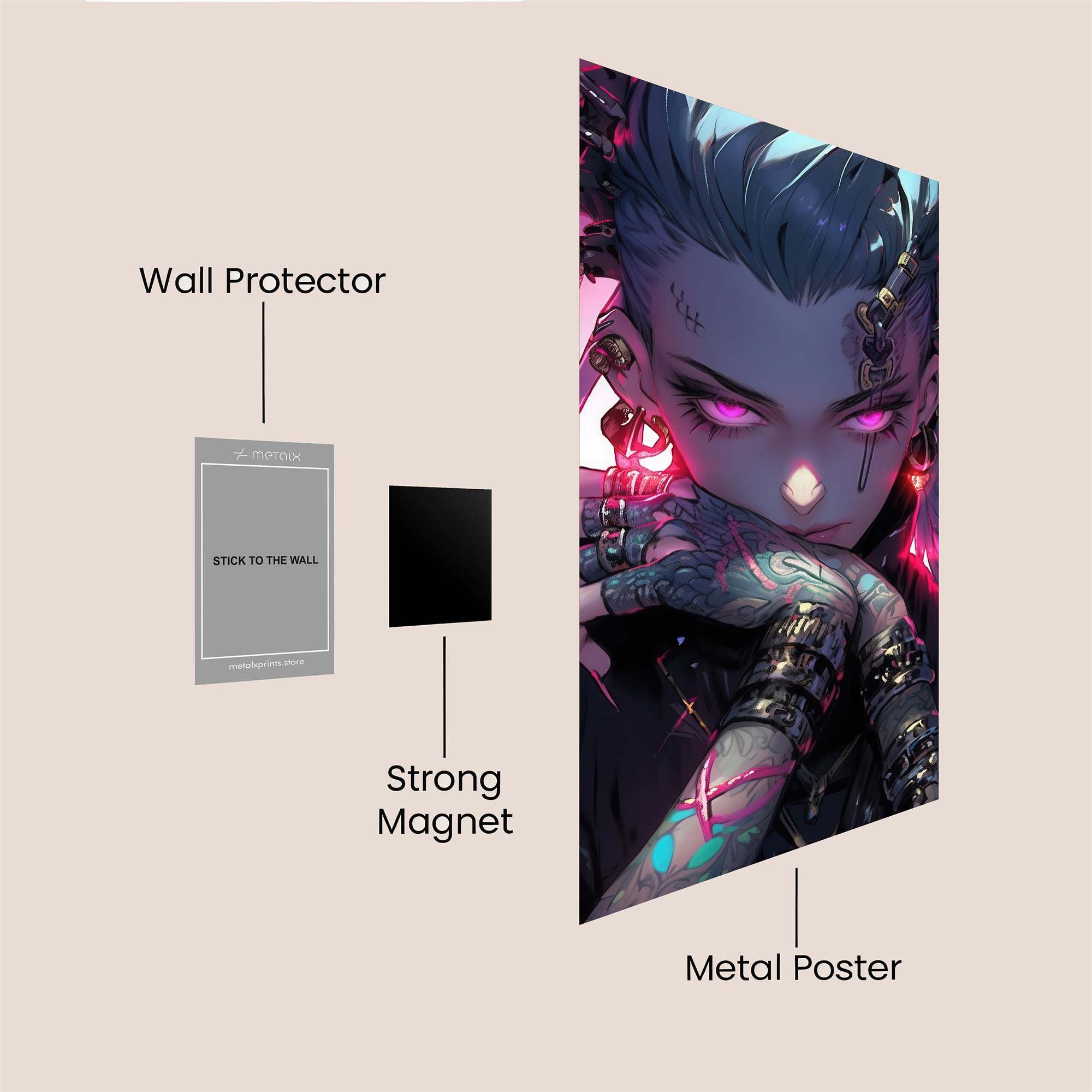 Cyber Mystic Safe Wall Magnetic / M