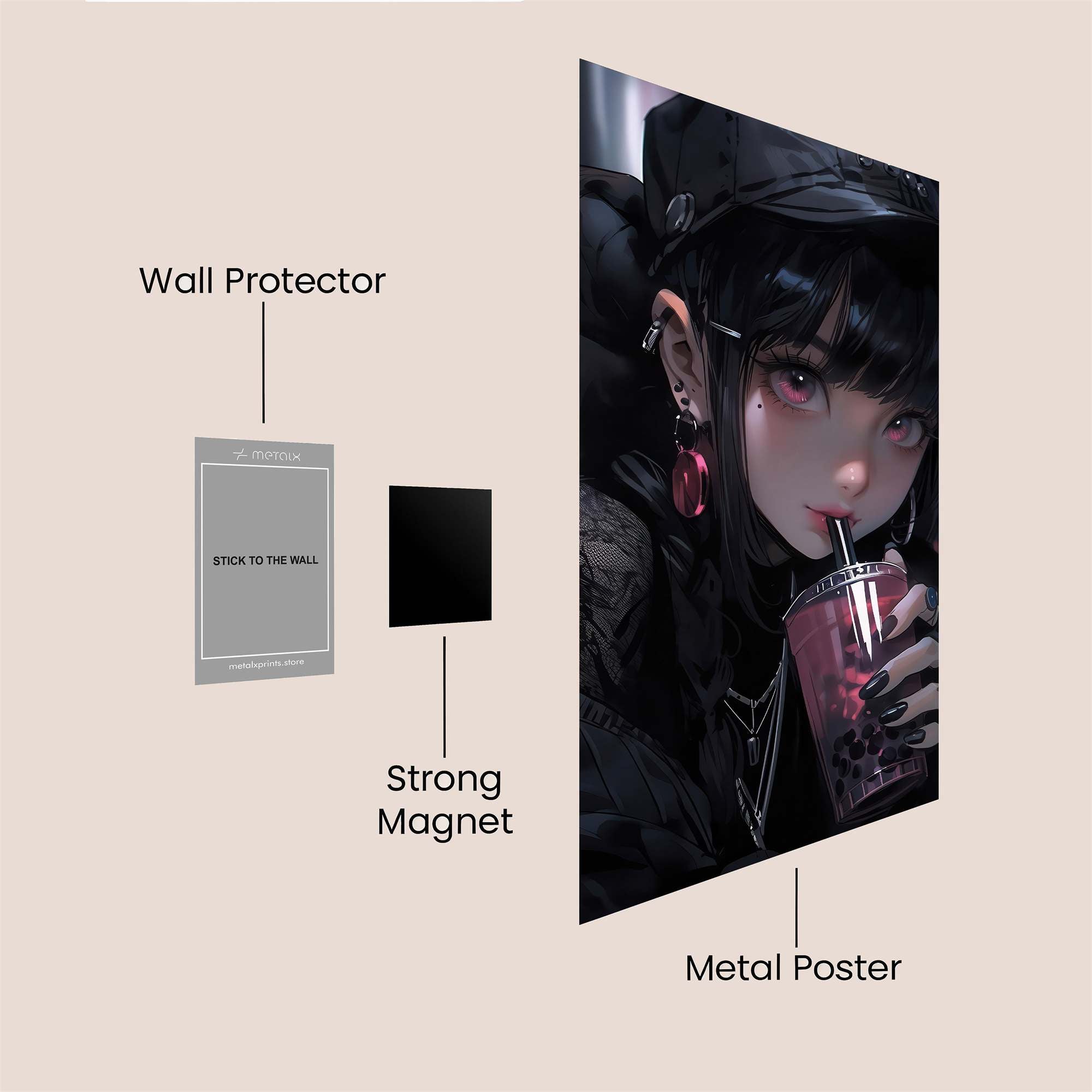 Mystique Rebel Safe Wall Magnetic / M