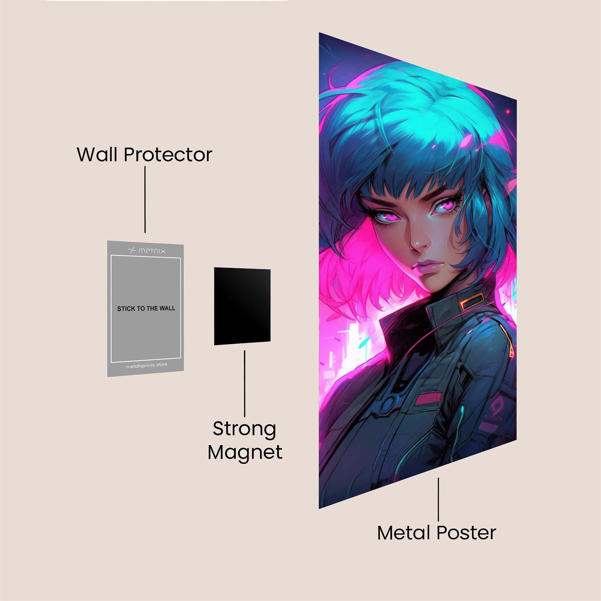 Neon Enigma Safe Wall Magnetic / M