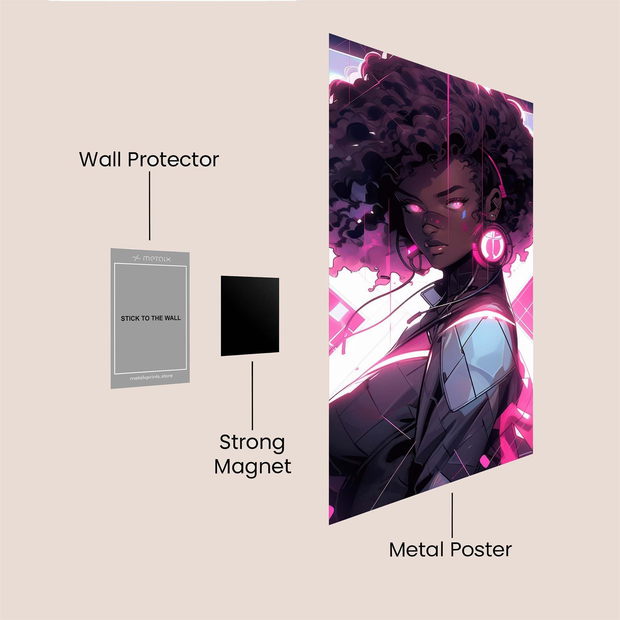 Cyber Diva Safe Wall Magnetic / M