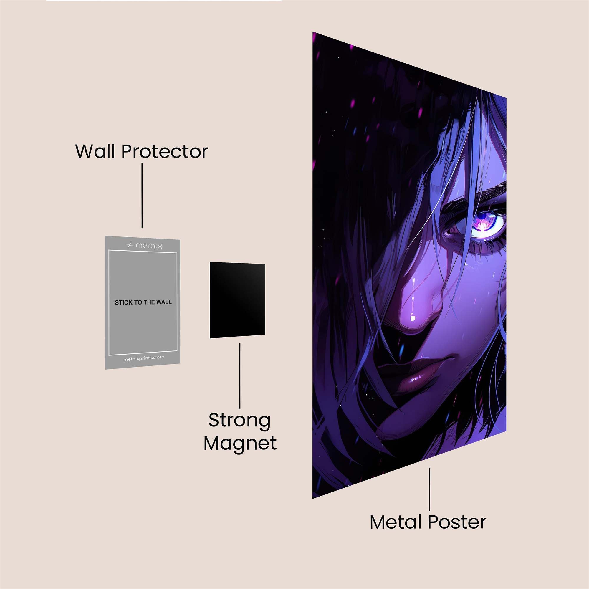 Mystic Gaze Safe Wall Magnetic / M