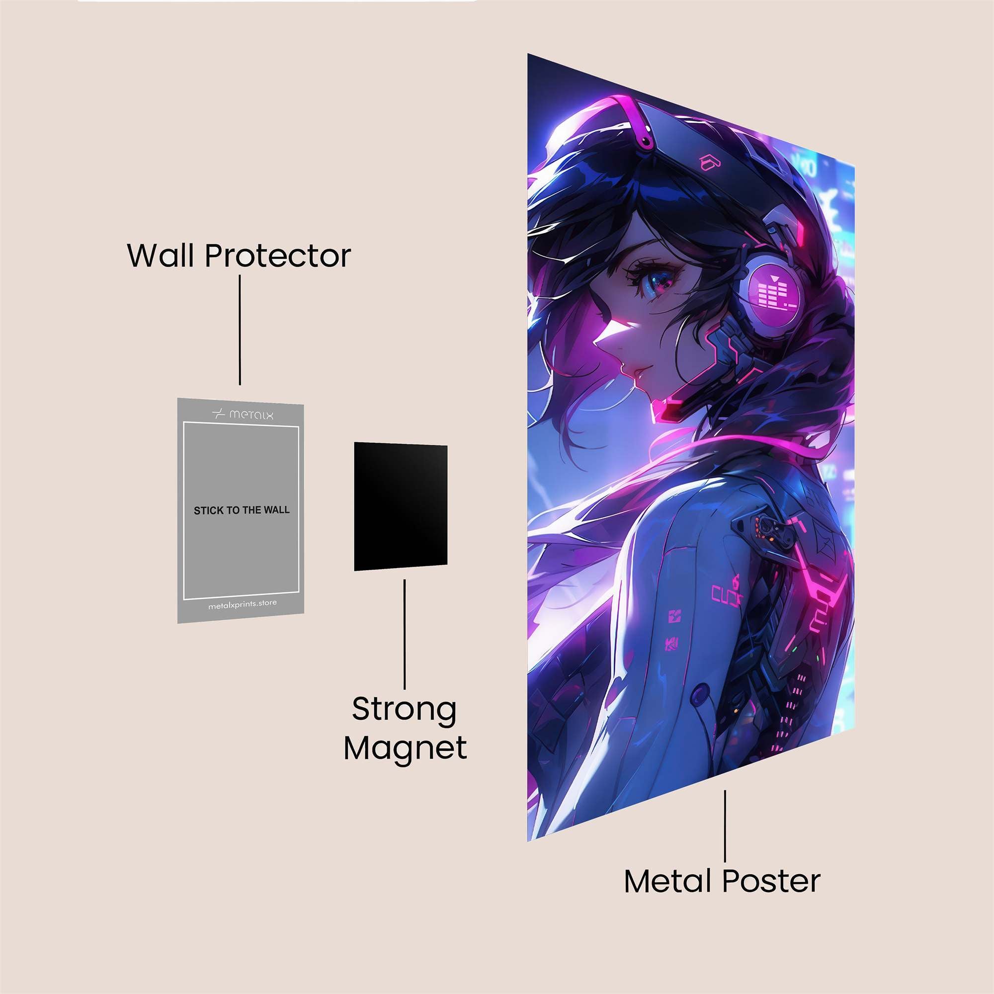 Cyberpunk Bliss Safe Wall Magnetic / M