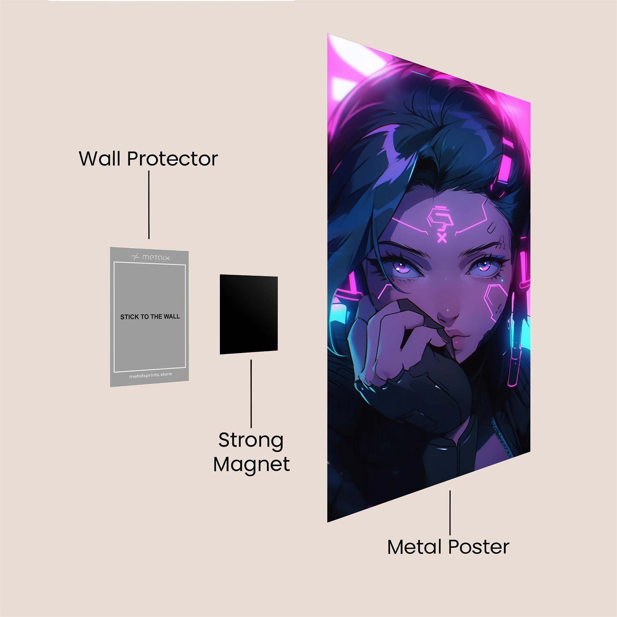 Cyber Enigma Safe Wall Magnetic / M