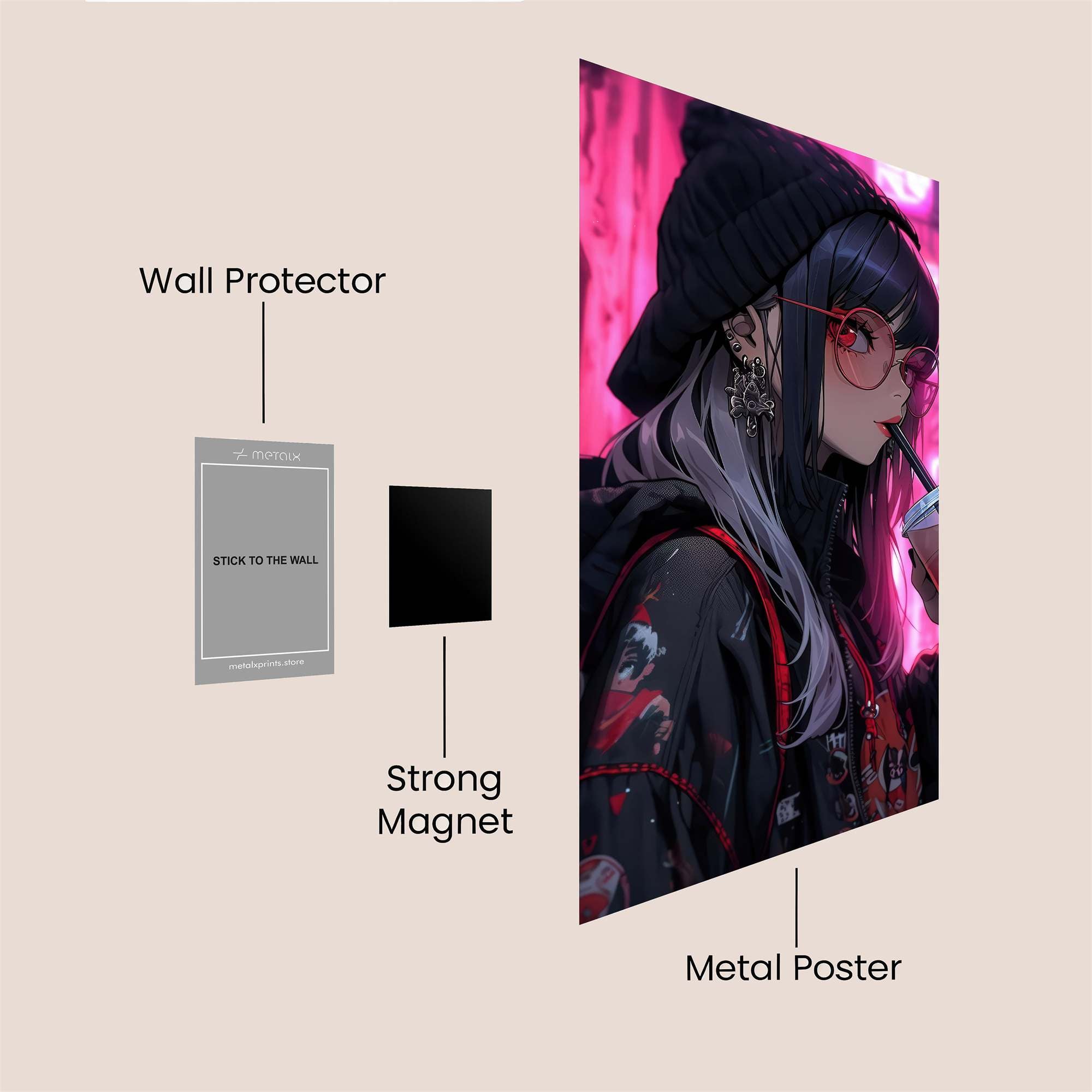 NeonRebel Safe Wall Magnetic / M