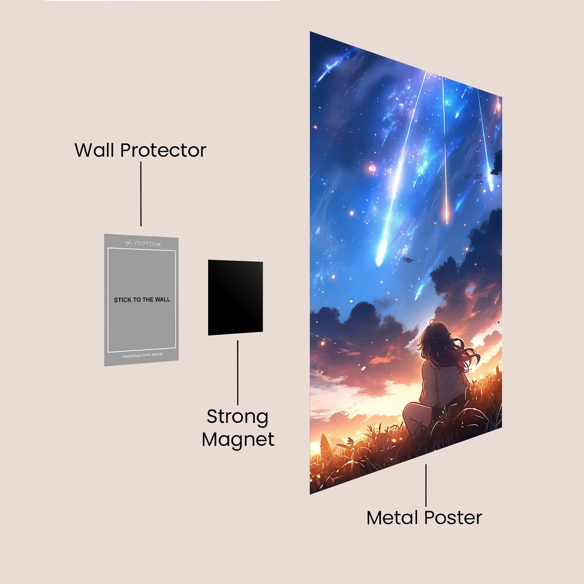 Meteor Whimsy Safe Wall Magnetic / M