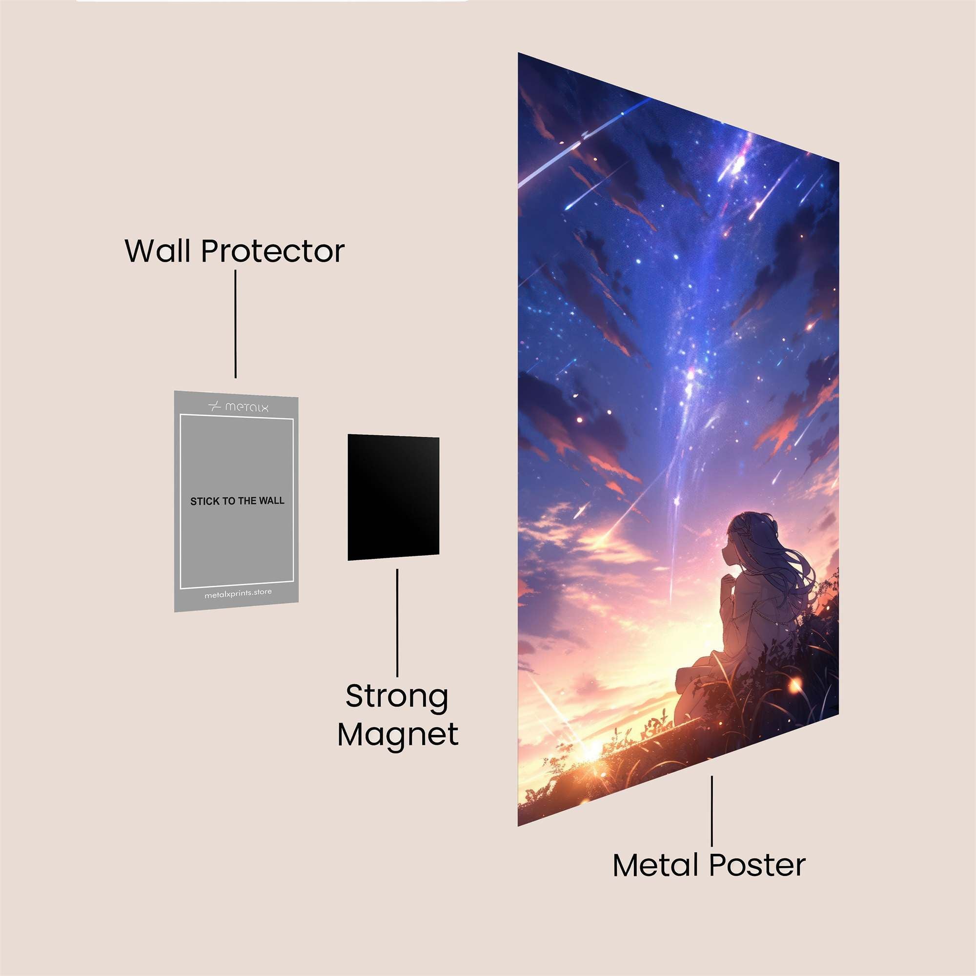 Meteor Whimsy Safe Wall Magnetic / M