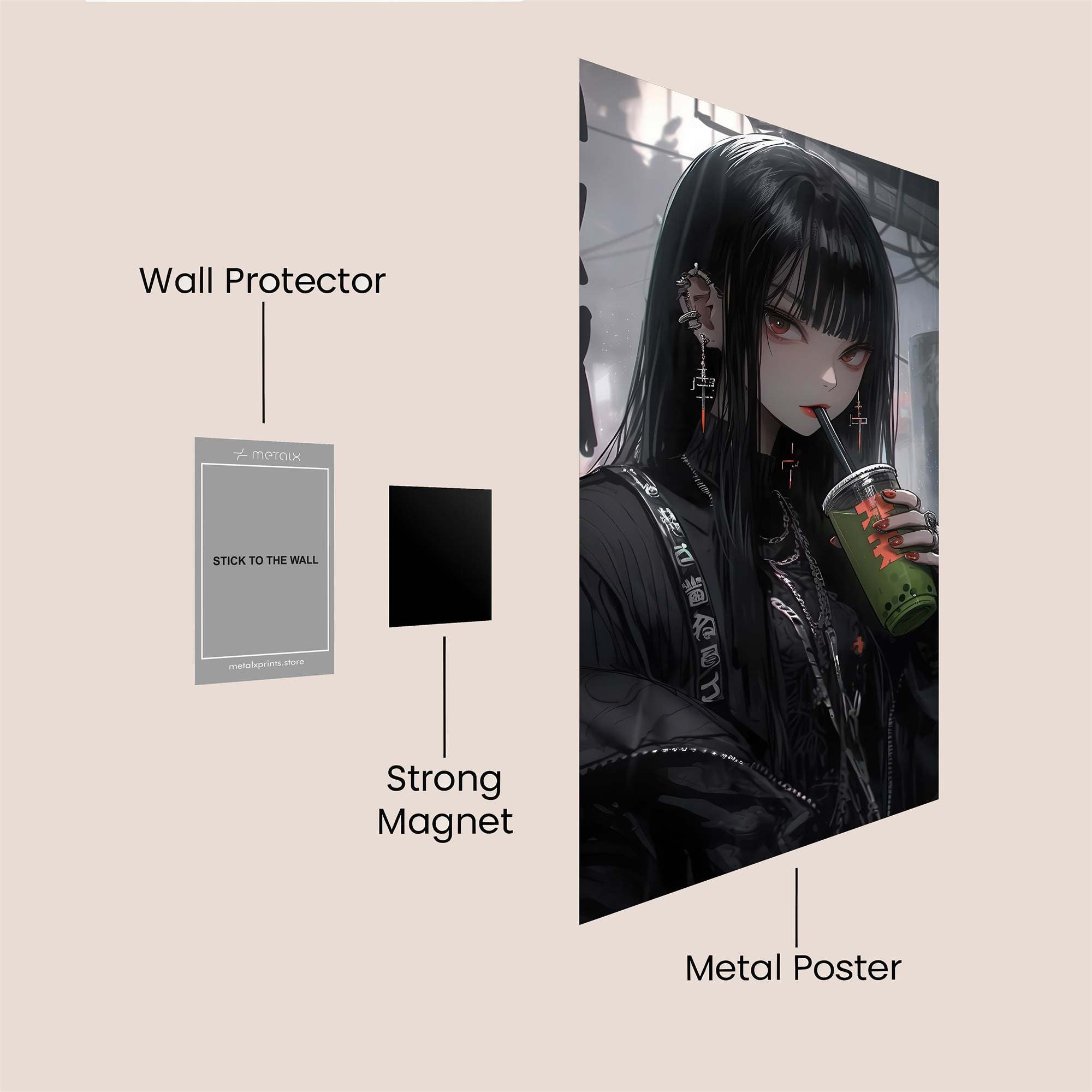 Gothic Serenity Safe Wall Magnetic / M