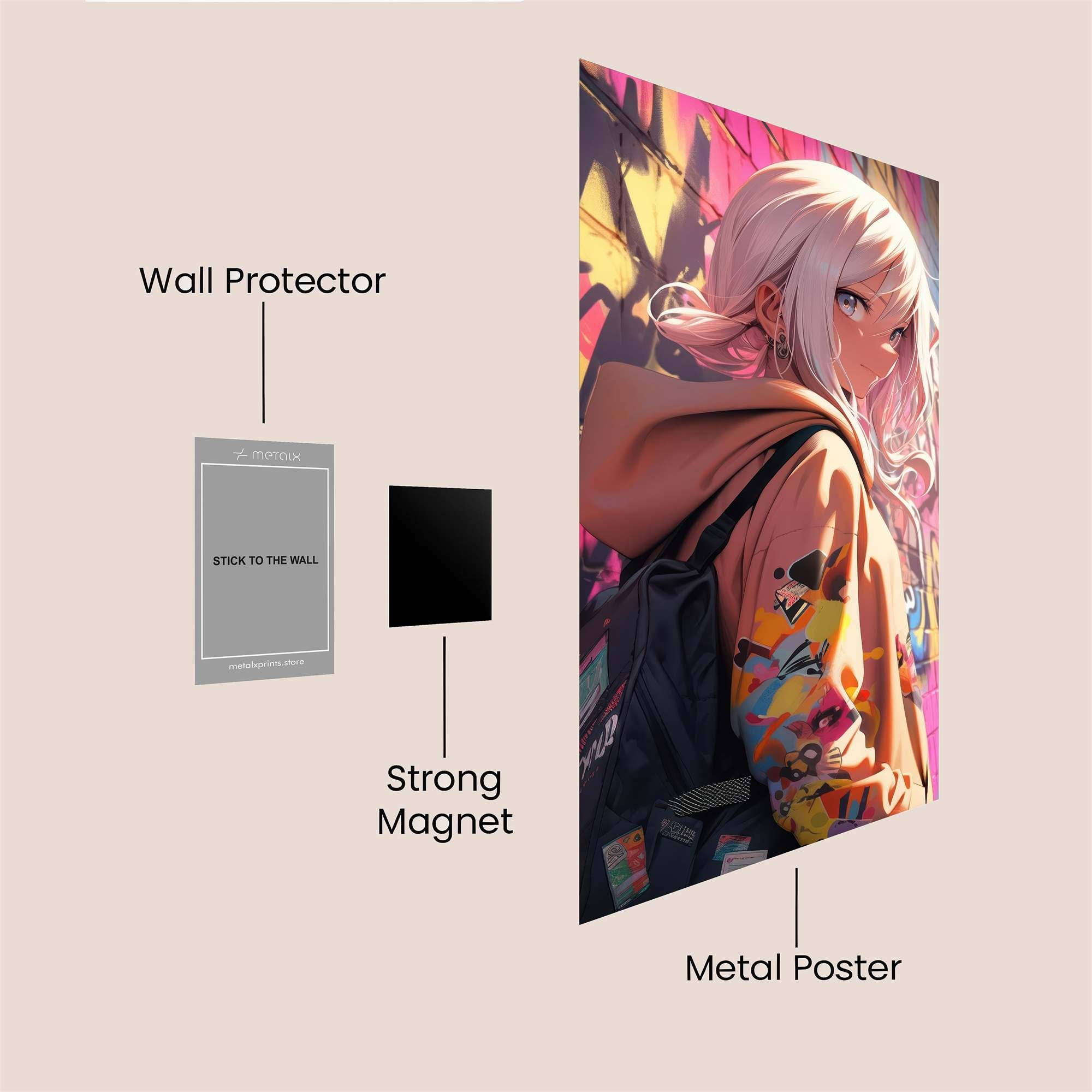 Graffiti Dreamer Safe Wall Magnetic / M