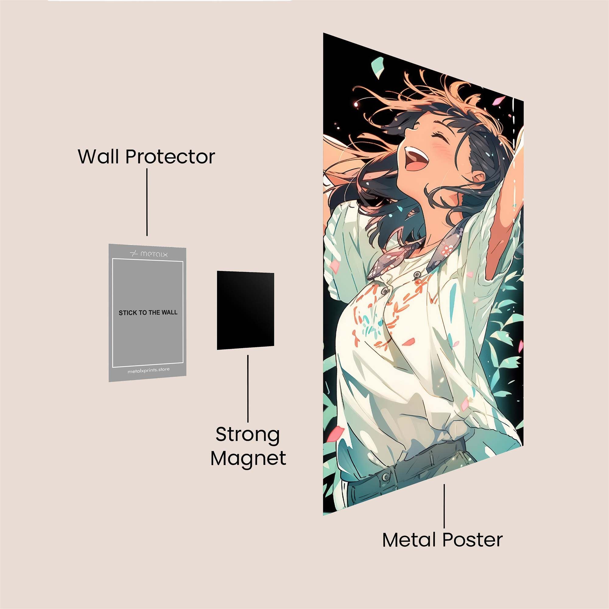 Joyful Bloom Safe Wall Magnetic / M